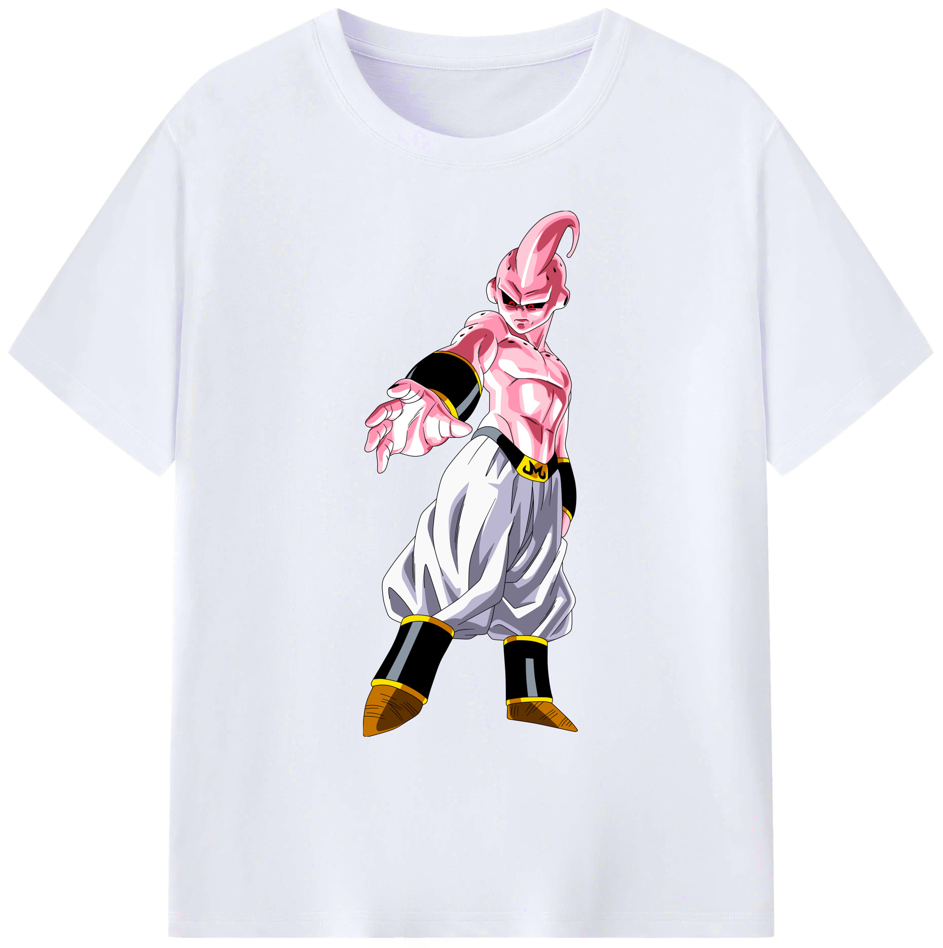 （画像用） ドラゴンボール 魔人ブウ DRAGON BALL Majin Buu 綿100％ メンズ半袖Tシャツ｜肌触りやわらか＆通気性