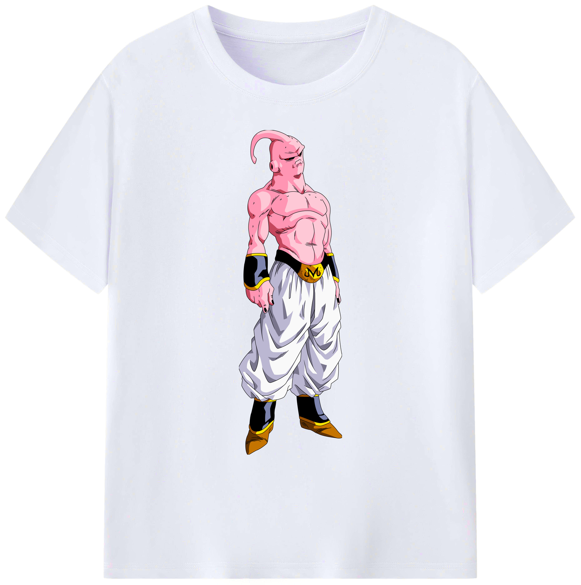 （画像用） ドラゴンボール 魔人ブウ DRAGON BALL Majin Buu 綿100％ メンズ半袖Tシャツ｜肌触りやわらか＆通気性