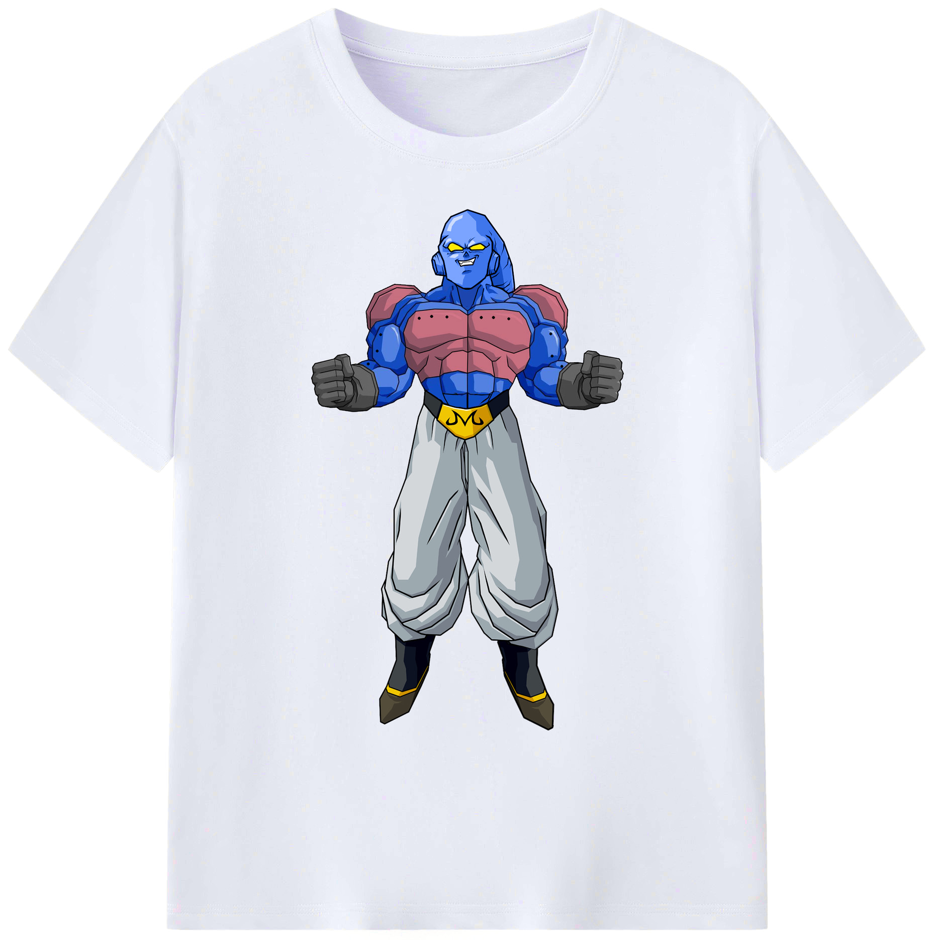 （画像用） ドラゴンボール 魔人ブウ DRAGON BALL Majin Buu 綿100％ メンズ半袖Tシャツ｜肌触りやわらか＆通気性