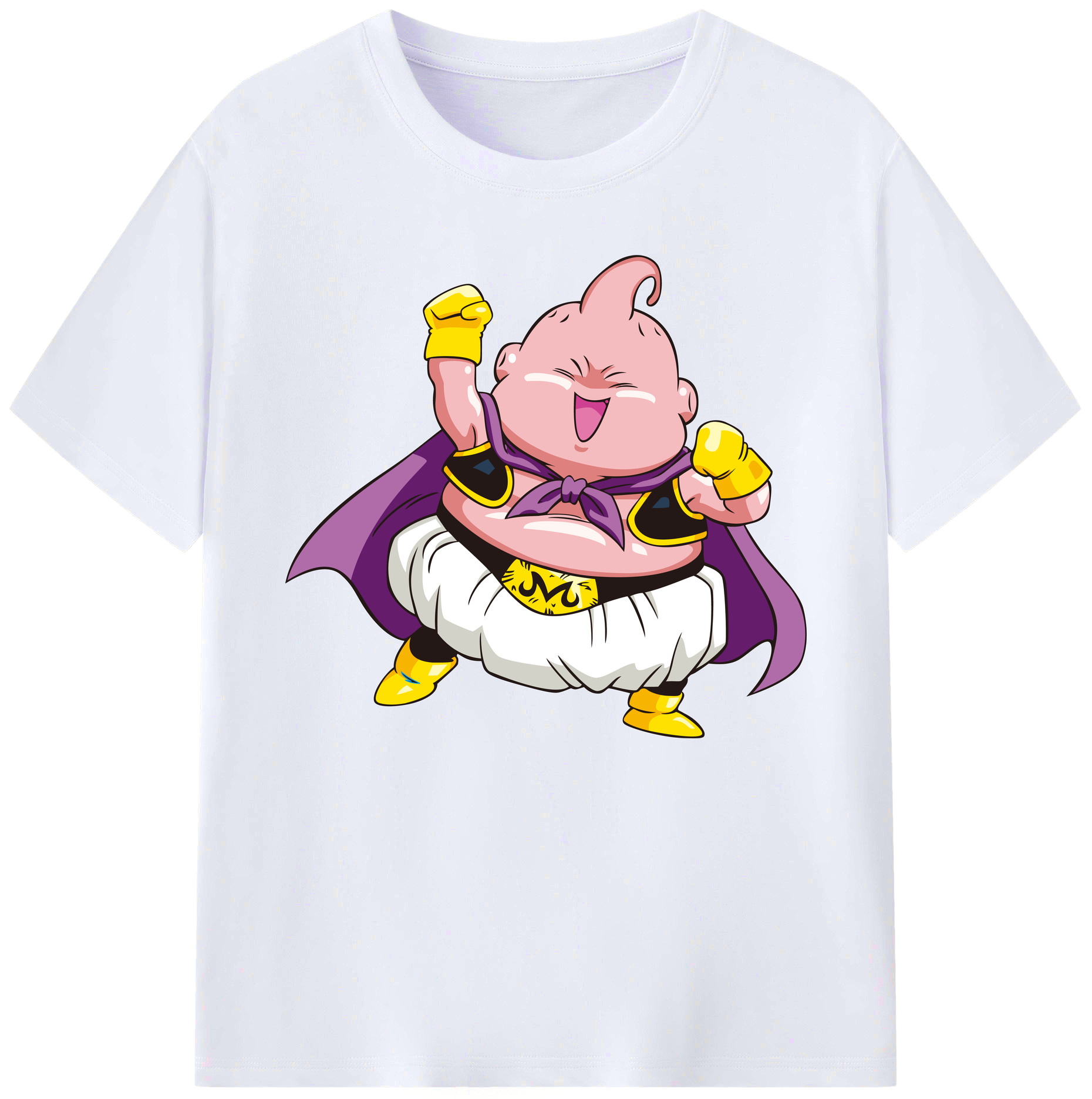 （画像用） ドラゴンボール 魔人ブウ DRAGON BALL Majin Buu 綿100％ メンズ半袖Tシャツ｜肌触りやわらか＆通気性