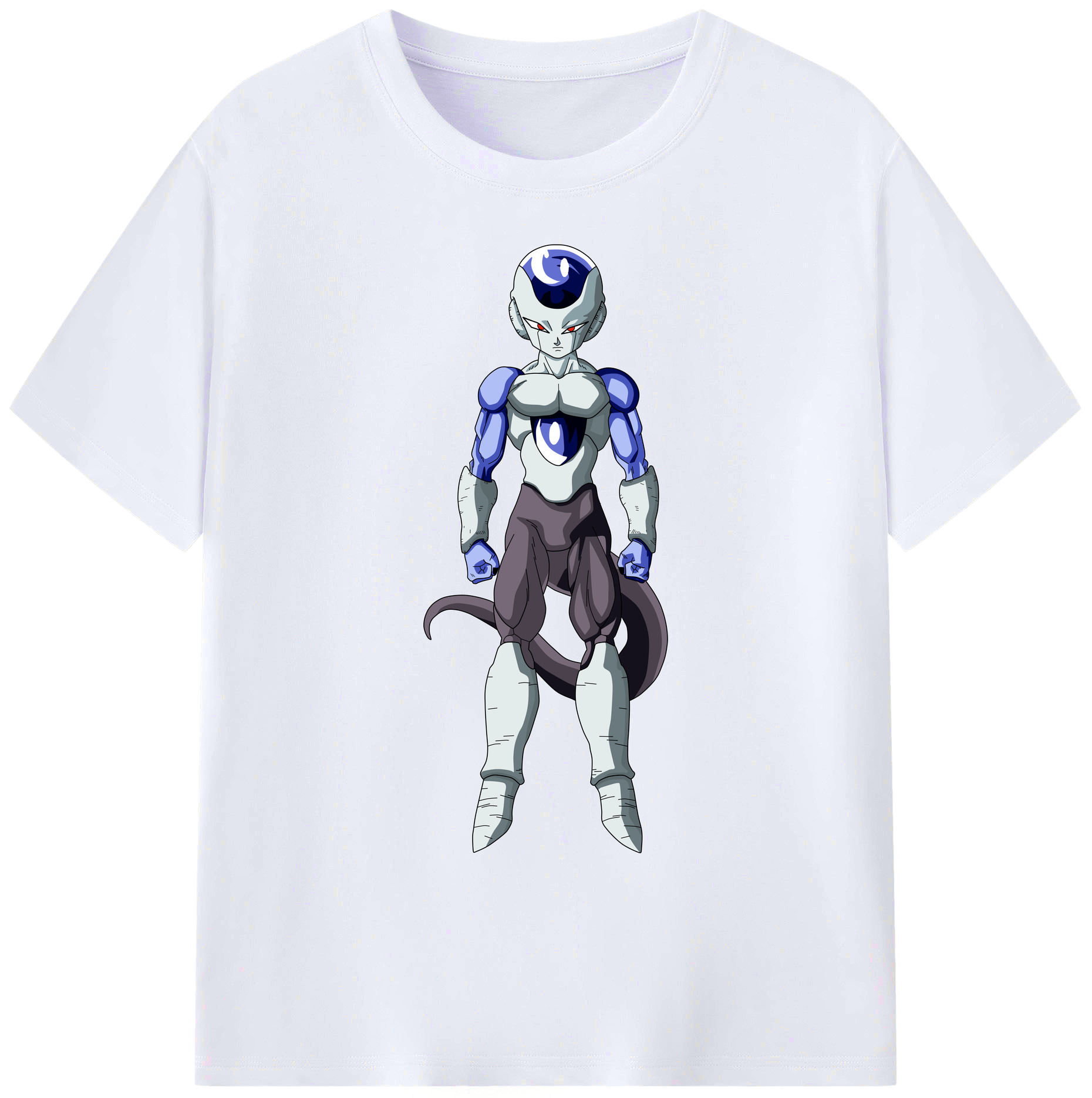 （画像用） ドラゴンボール フリーザ DRAGON BALL Frieza 綿100％ メンズ半袖Tシャツ｜肌触りやわらか＆通気性