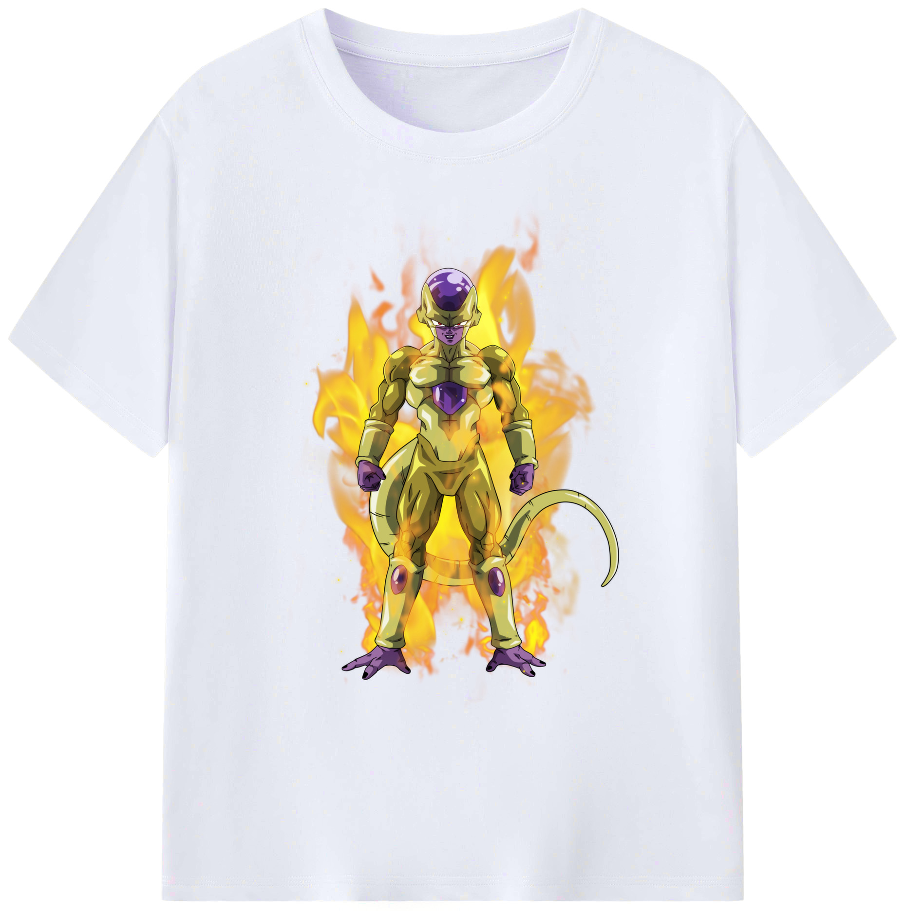 （画像用） ドラゴンボール フリーザ DRAGON BALL Frieza 綿100％ メンズ半袖Tシャツ｜肌触りやわらか＆通気性