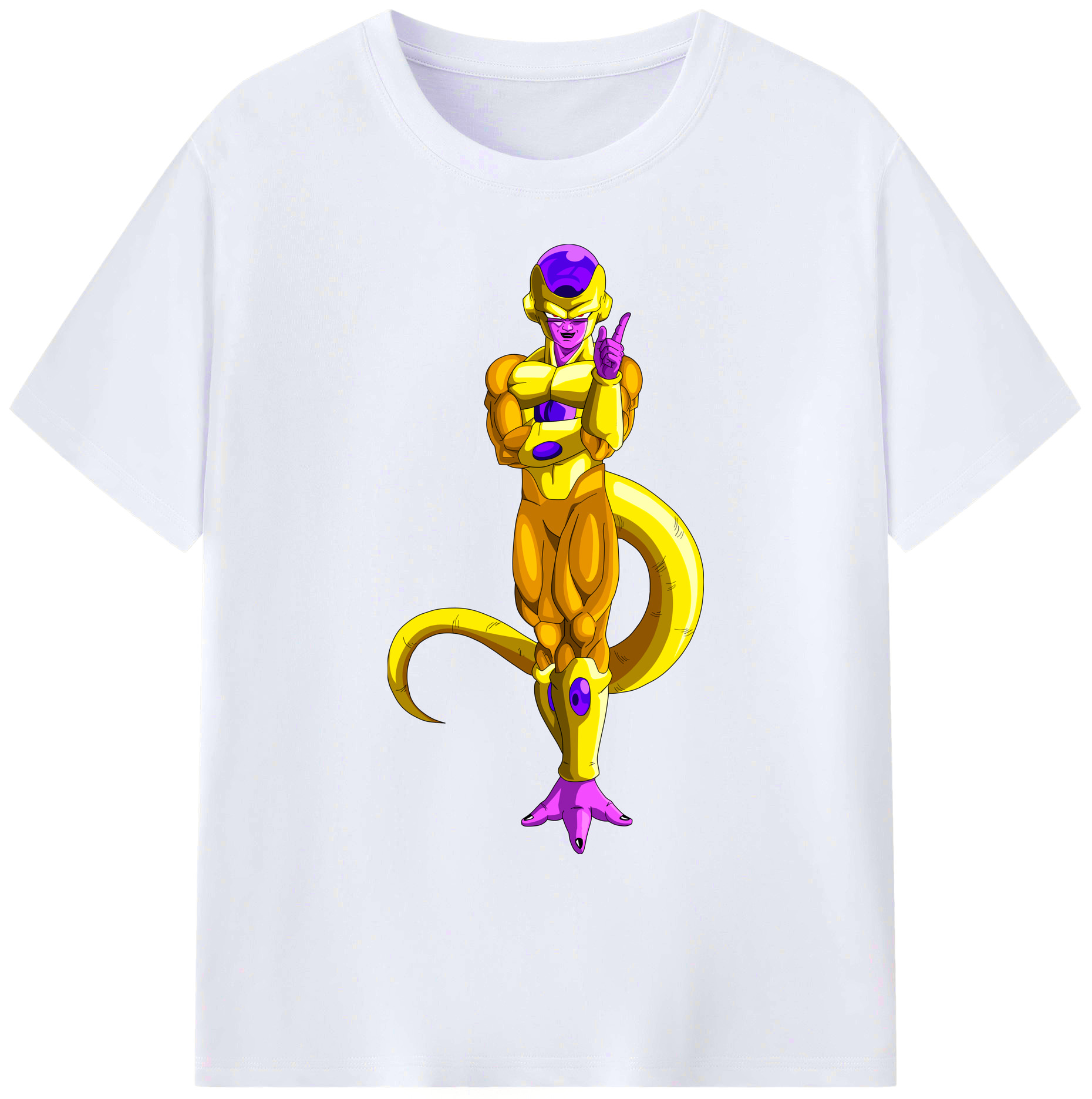 （画像用） ドラゴンボール フリーザ DRAGON BALL Frieza 綿100％ メンズ半袖Tシャツ｜肌触りやわらか＆通気性