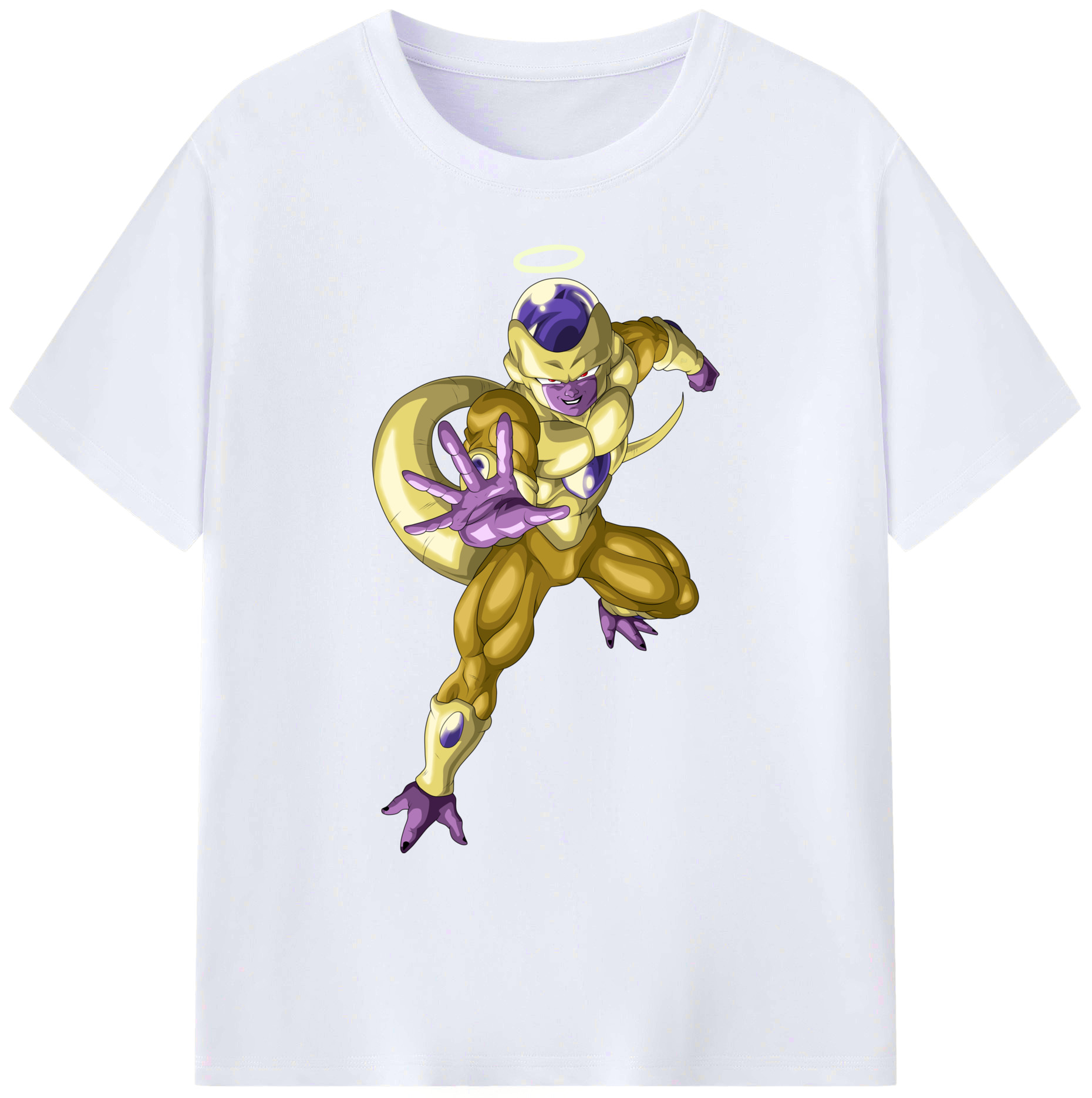 （画像用） ドラゴンボール フリーザ DRAGON BALL Frieza 綿100％ メンズ半袖Tシャツ｜肌触りやわらか＆通気性