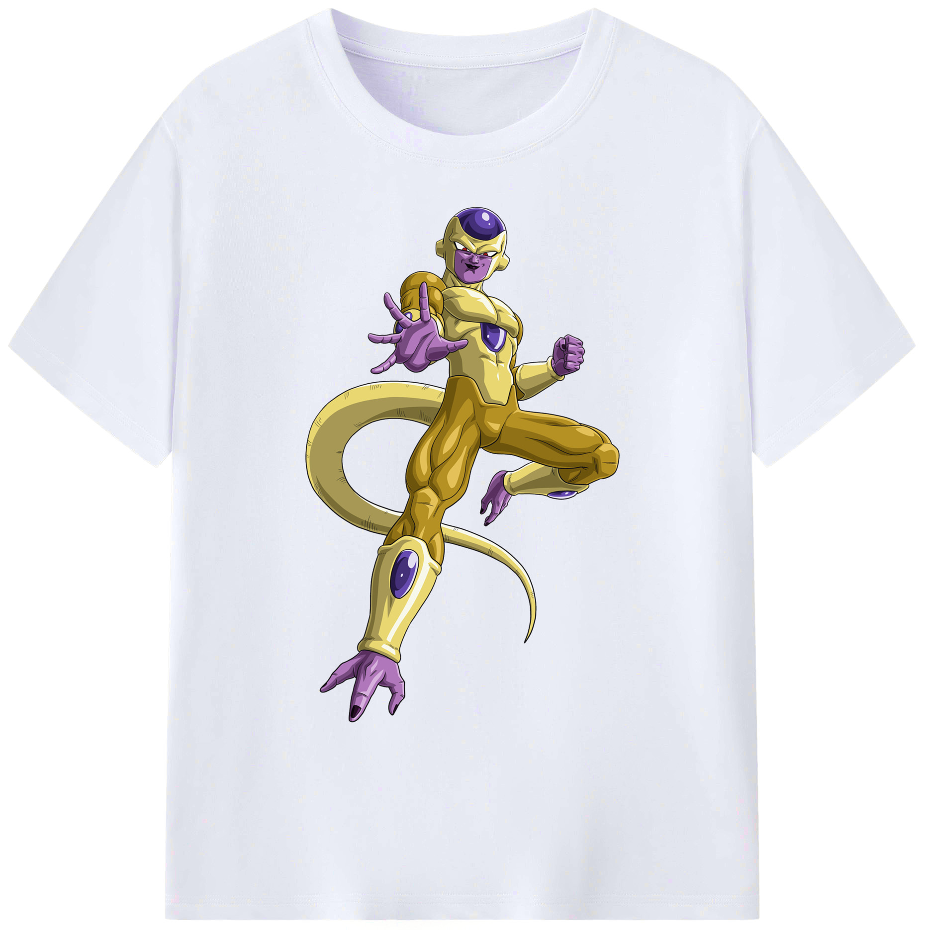 （画像用） ドラゴンボール フリーザ DRAGON BALL Frieza 綿100％ メンズ半袖Tシャツ｜肌触りやわらか＆通気性