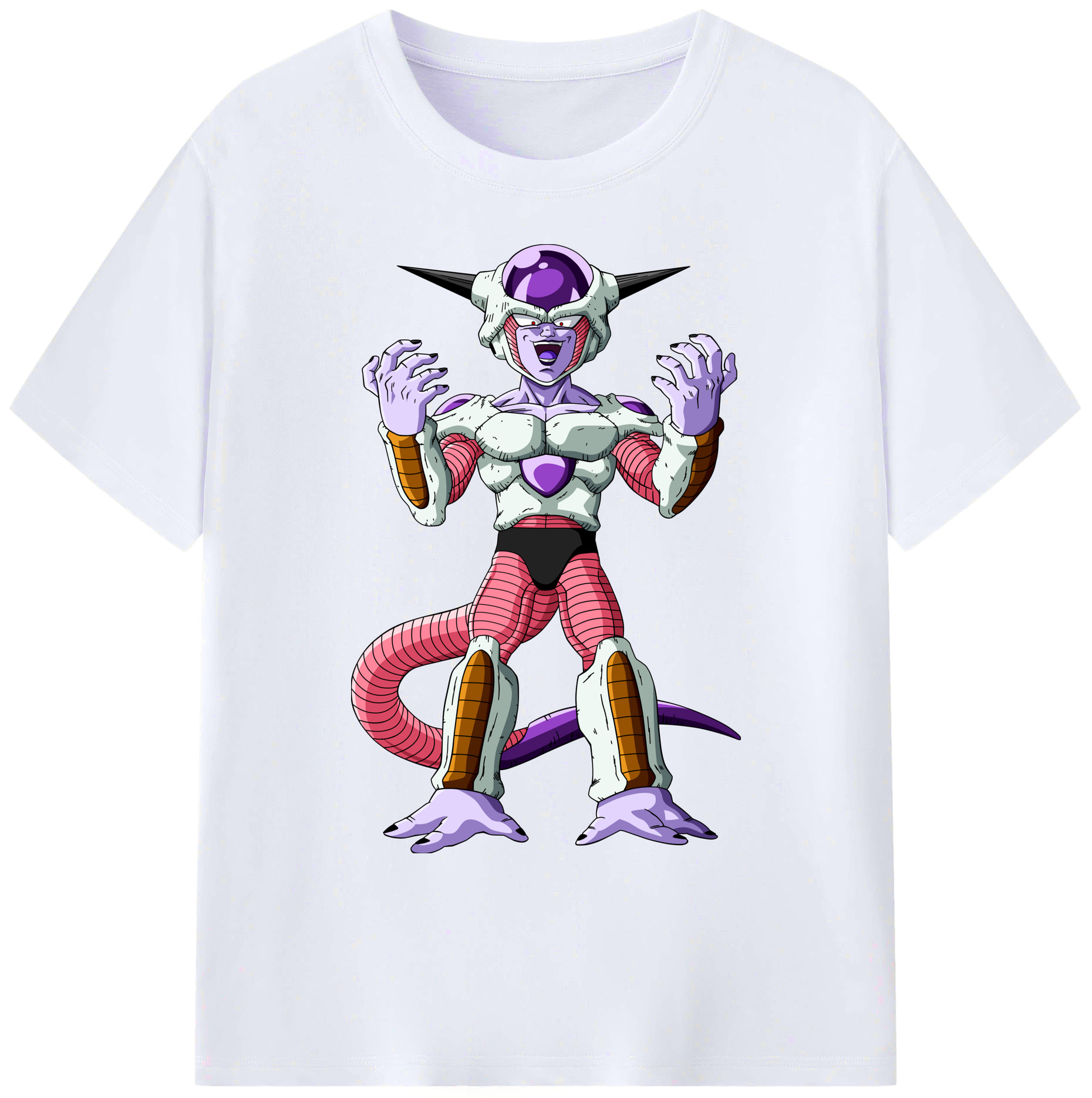 （画像用） ドラゴンボール フリーザ DRAGON BALL Frieza 綿100％ メンズ半袖Tシャツ｜肌触りやわらか＆通気性