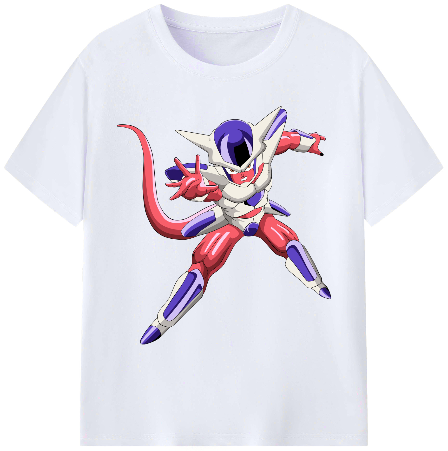 （画像用） ドラゴンボール フリーザ DRAGON BALL Frieza 綿100％ メンズ半袖Tシャツ｜肌触りやわらか＆通気性