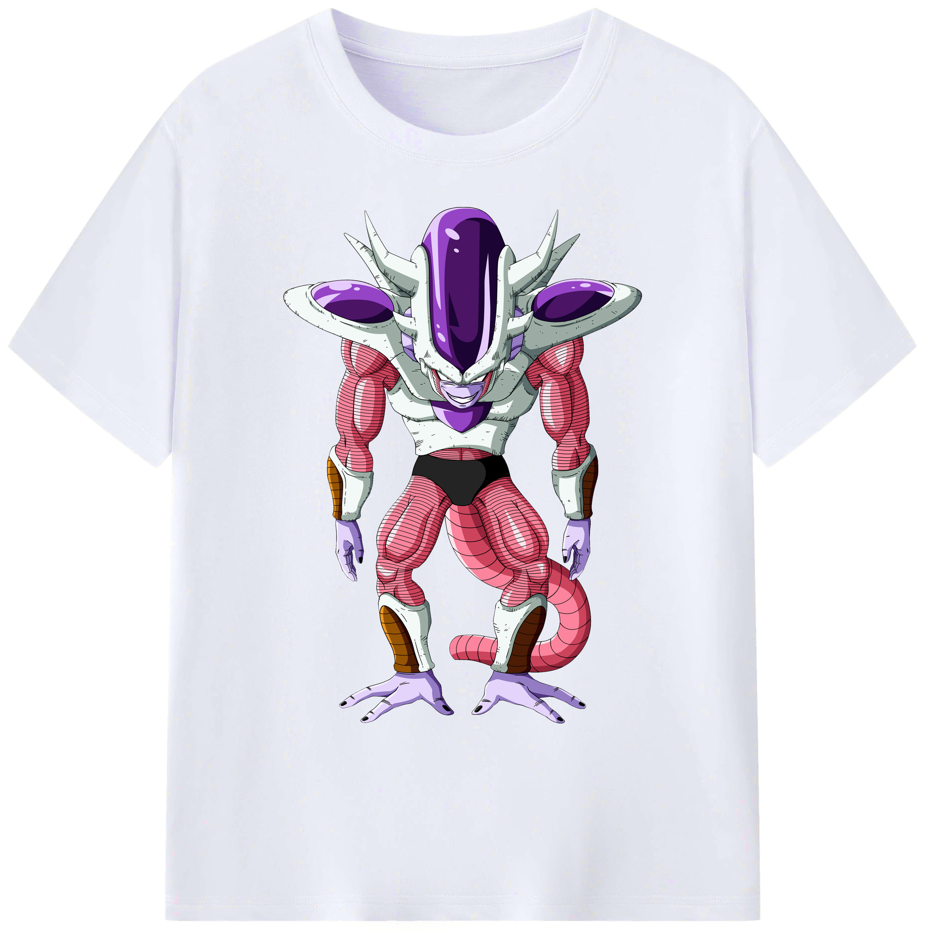 （画像用） ドラゴンボール フリーザ DRAGON BALL Frieza 綿100％ メンズ半袖Tシャツ｜肌触りやわらか＆通気性
