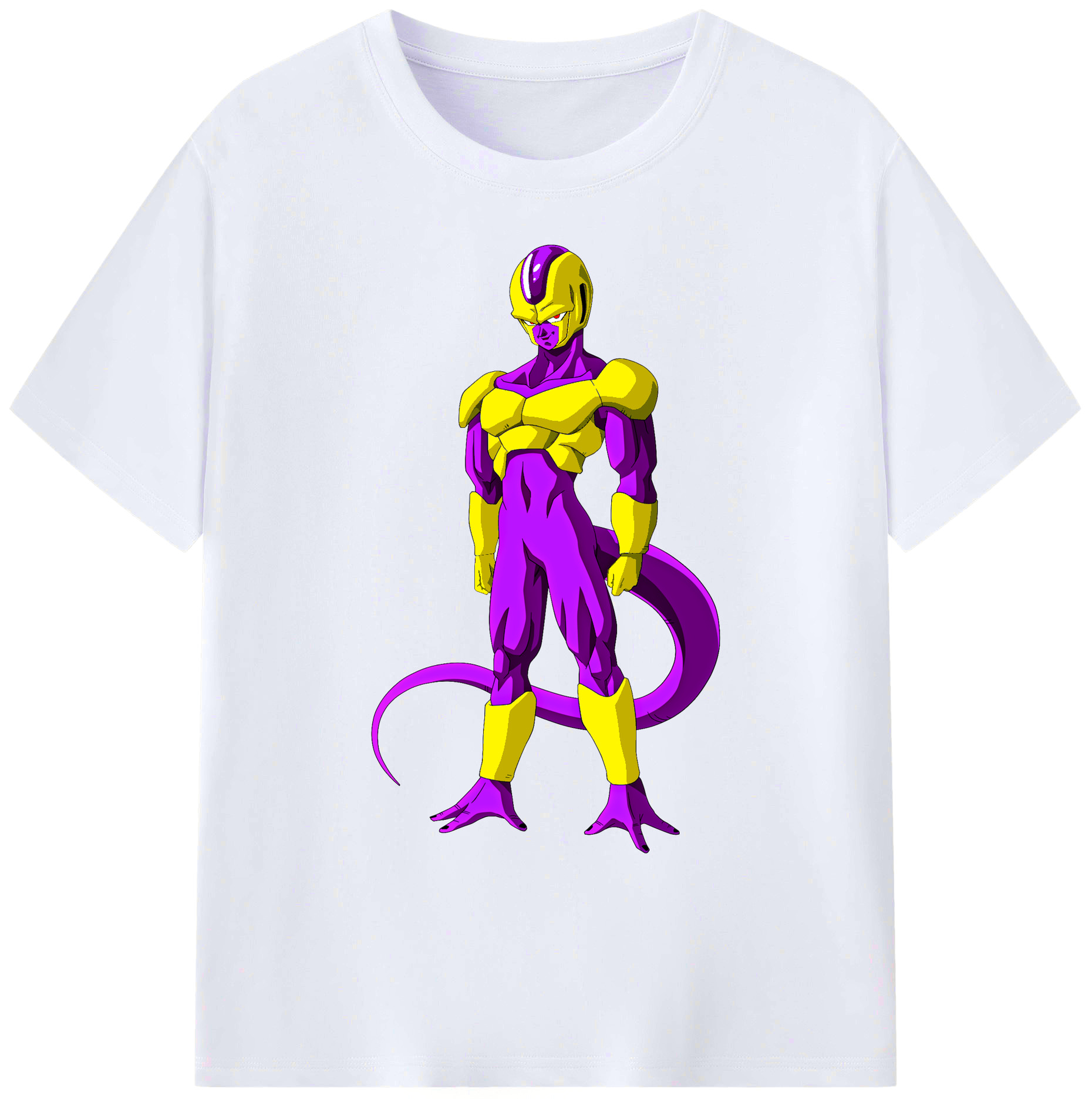 （画像用） ドラゴンボール フリーザ DRAGON BALL Frieza 綿100％ メンズ半袖Tシャツ｜肌触りやわらか＆通気性