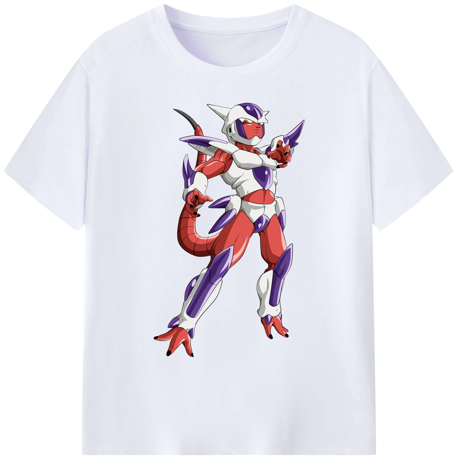 （画像用） ドラゴンボール フリーザ DRAGON BALL Frieza 綿100％ メンズ半袖Tシャツ｜肌触りやわらか＆通気性