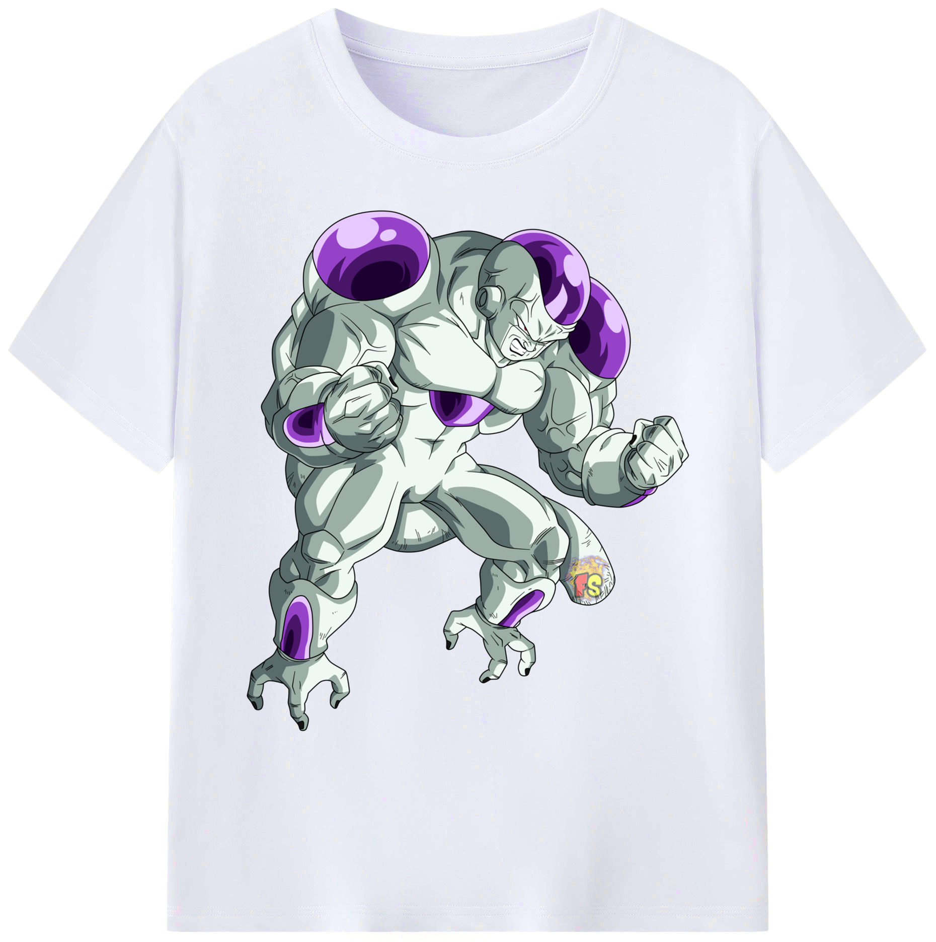 （画像用） ドラゴンボール フリーザ DRAGON BALL Frieza 綿100％ メンズ半袖Tシャツ｜肌触りやわらか＆通気性