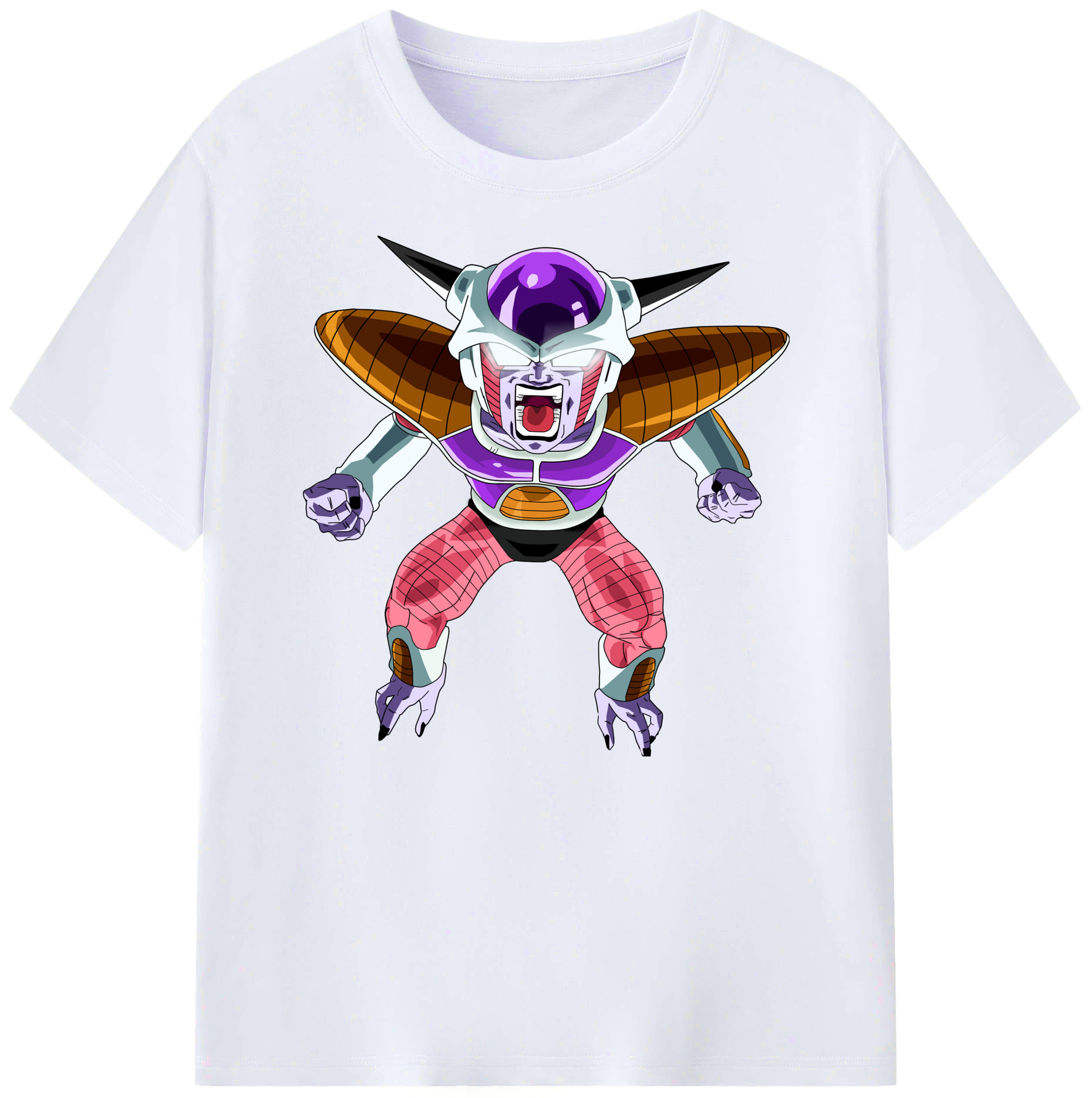 （画像用） ドラゴンボール フリーザ DRAGON BALL Frieza 綿100％ メンズ半袖Tシャツ｜肌触りやわらか＆通気性