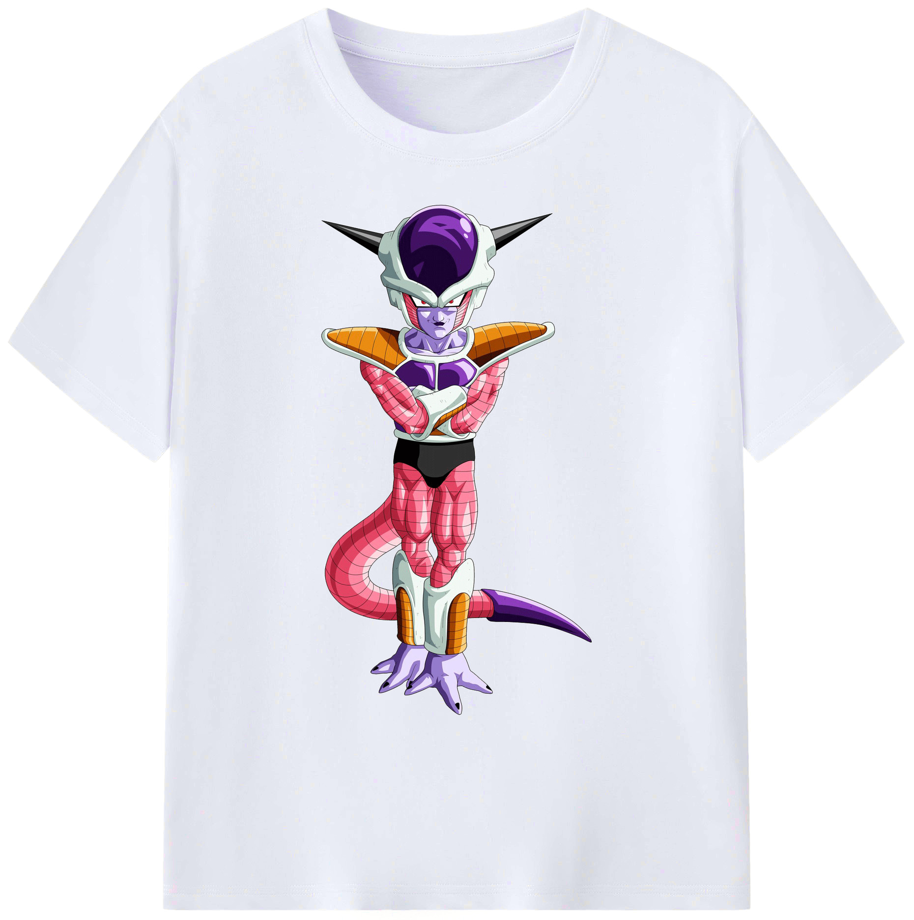 （画像用） ドラゴンボール フリーザ DRAGON BALL Frieza 綿100％ メンズ半袖Tシャツ｜肌触りやわらか＆通気性