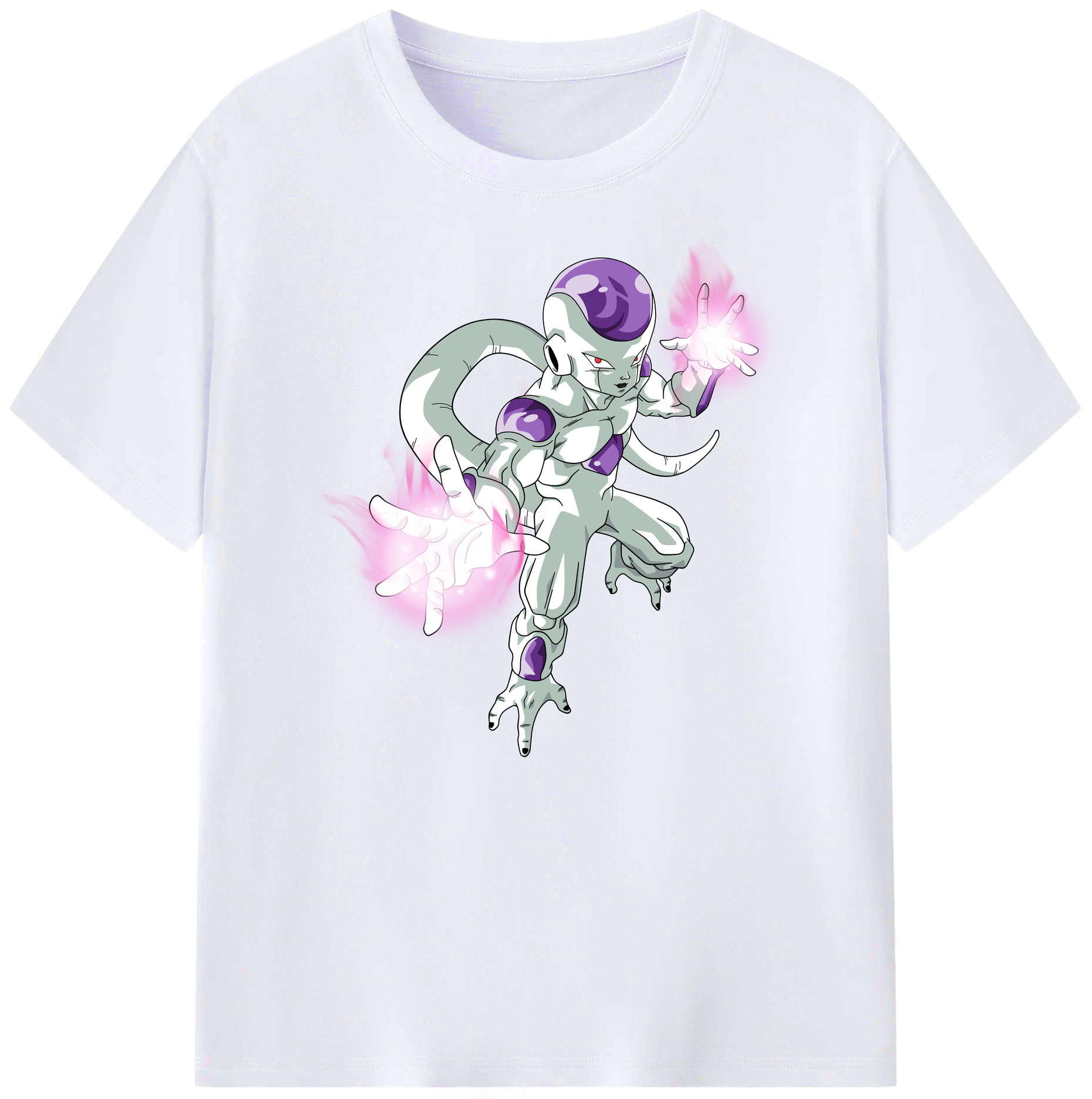 （画像用） ドラゴンボール フリーザ DRAGON BALL Frieza 綿100％ メンズ半袖Tシャツ｜肌触りやわらか＆通気性