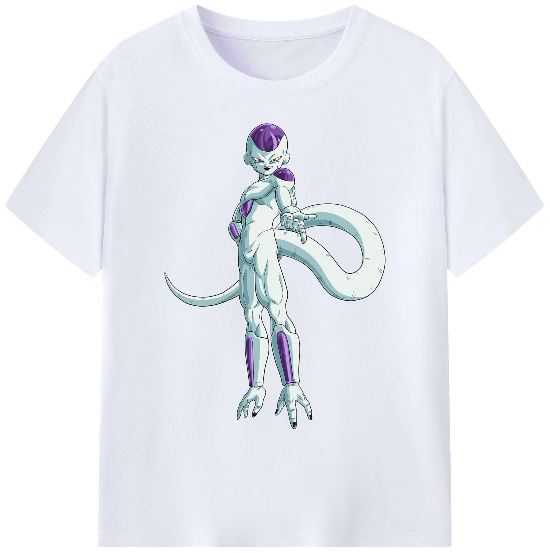 （画像用） ドラゴンボール フリーザ DRAGON BALL Frieza 綿100％ メンズ半袖Tシャツ｜肌触りやわらか＆通気性