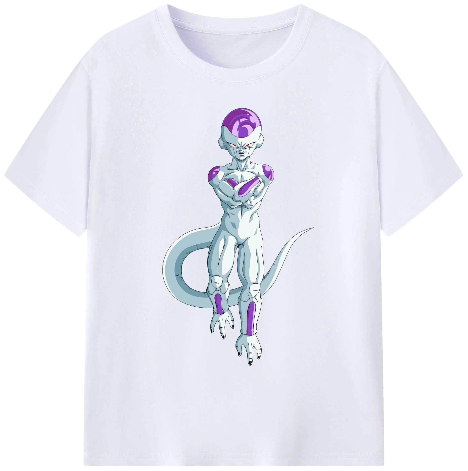 （画像用） ドラゴンボール フリーザ DRAGON BALL Frieza 綿100％ メンズ半袖Tシャツ｜肌触りやわらか＆通気性