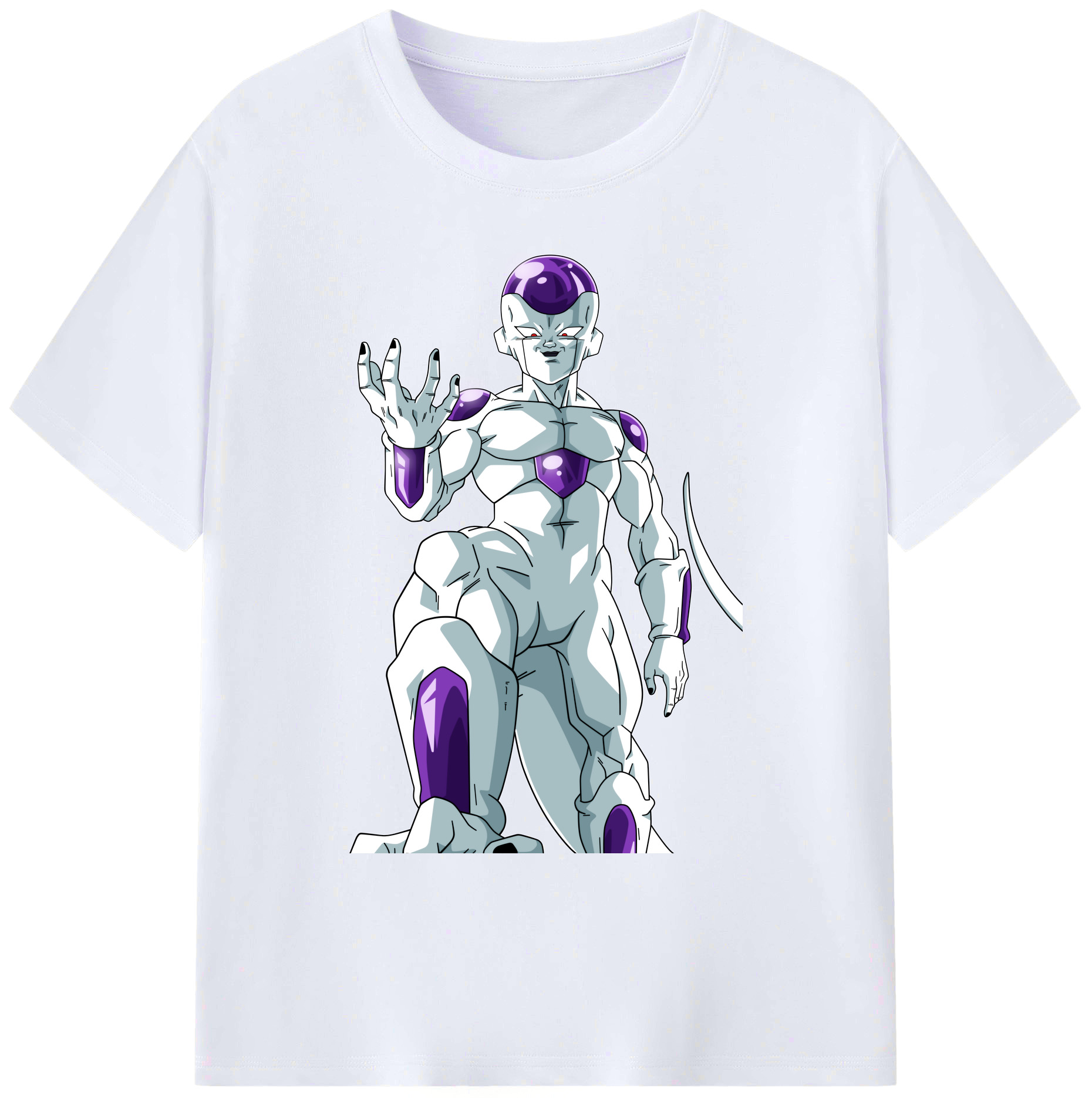 （画像用） ドラゴンボール フリーザ DRAGON BALL Frieza 綿100％ メンズ半袖Tシャツ｜肌触りやわらか＆通気性