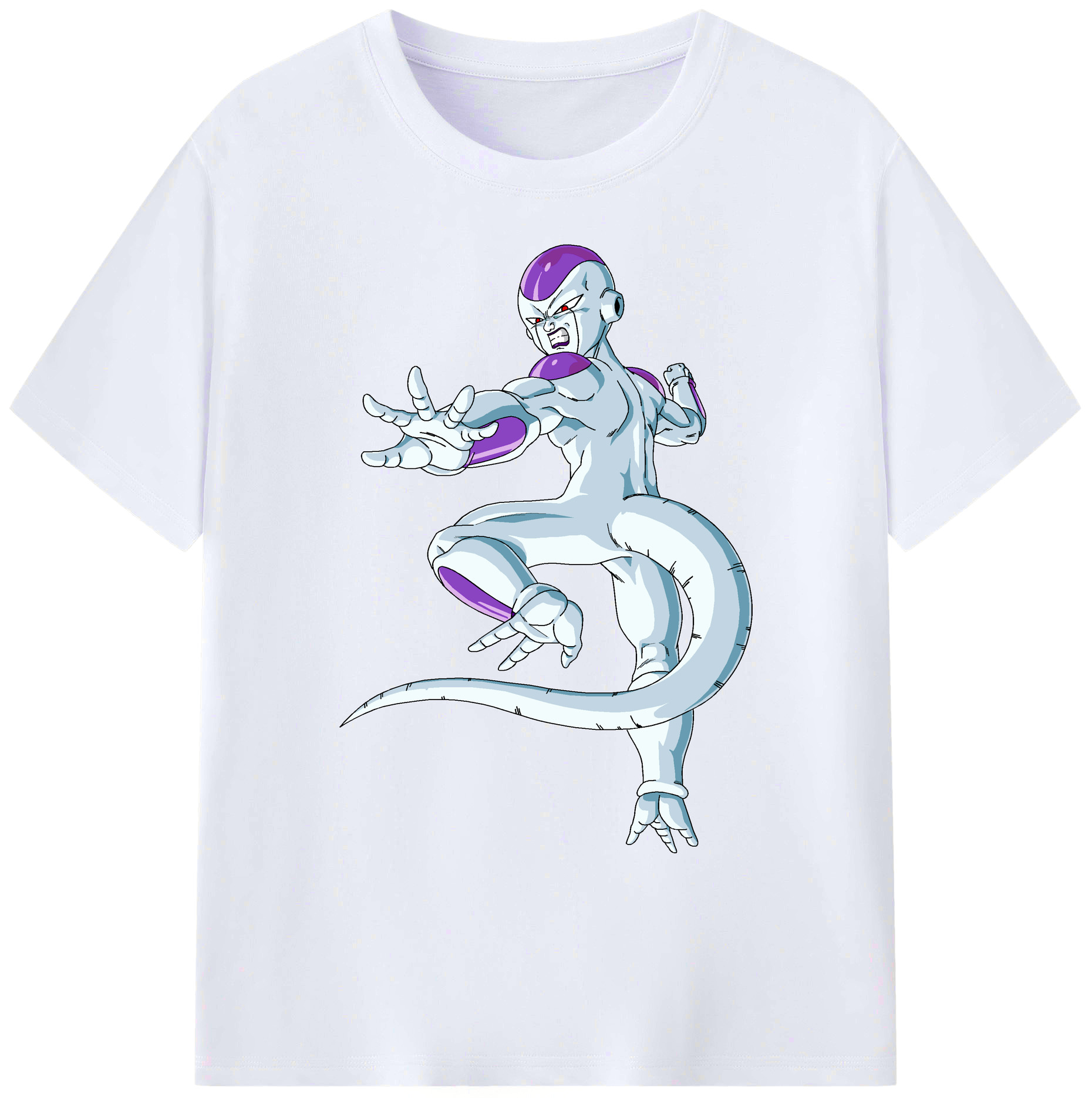 （画像用） ドラゴンボール フリーザ DRAGON BALL Frieza 綿100％ メンズ半袖Tシャツ｜肌触りやわらか＆通気性