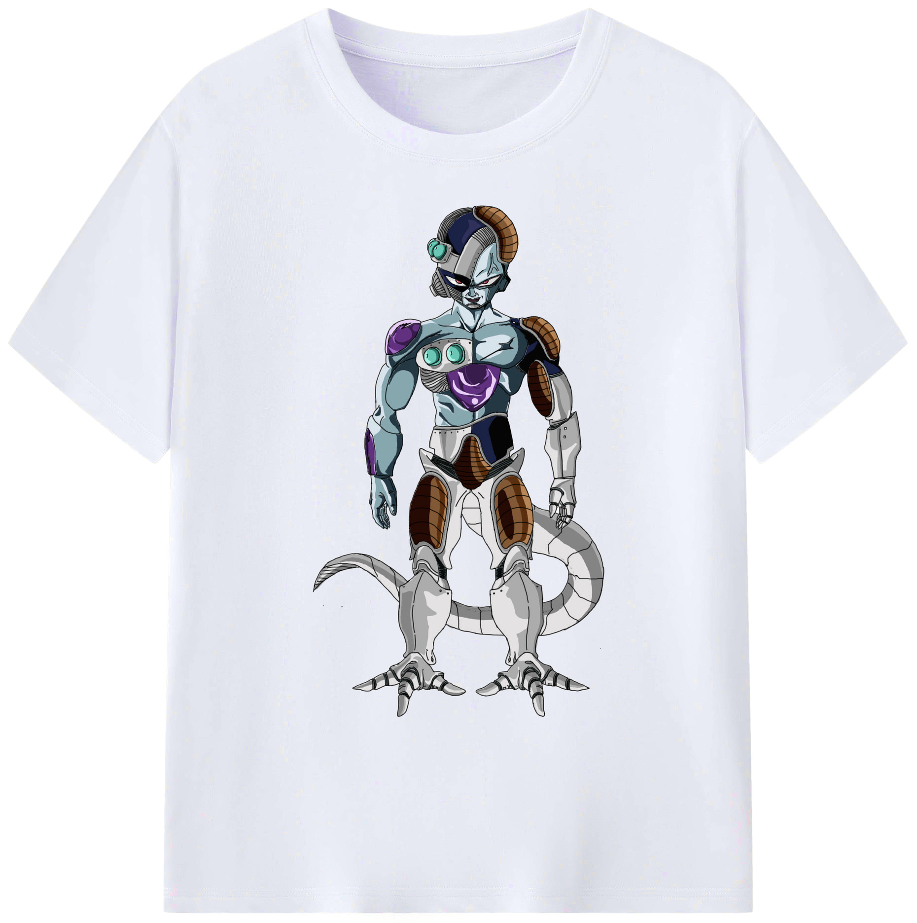 （画像用） ドラゴンボール クウラ DRAGON BALL Cooler Coora 綿100％ メンズ半袖Tシャツ｜肌触りやわらか＆通気性