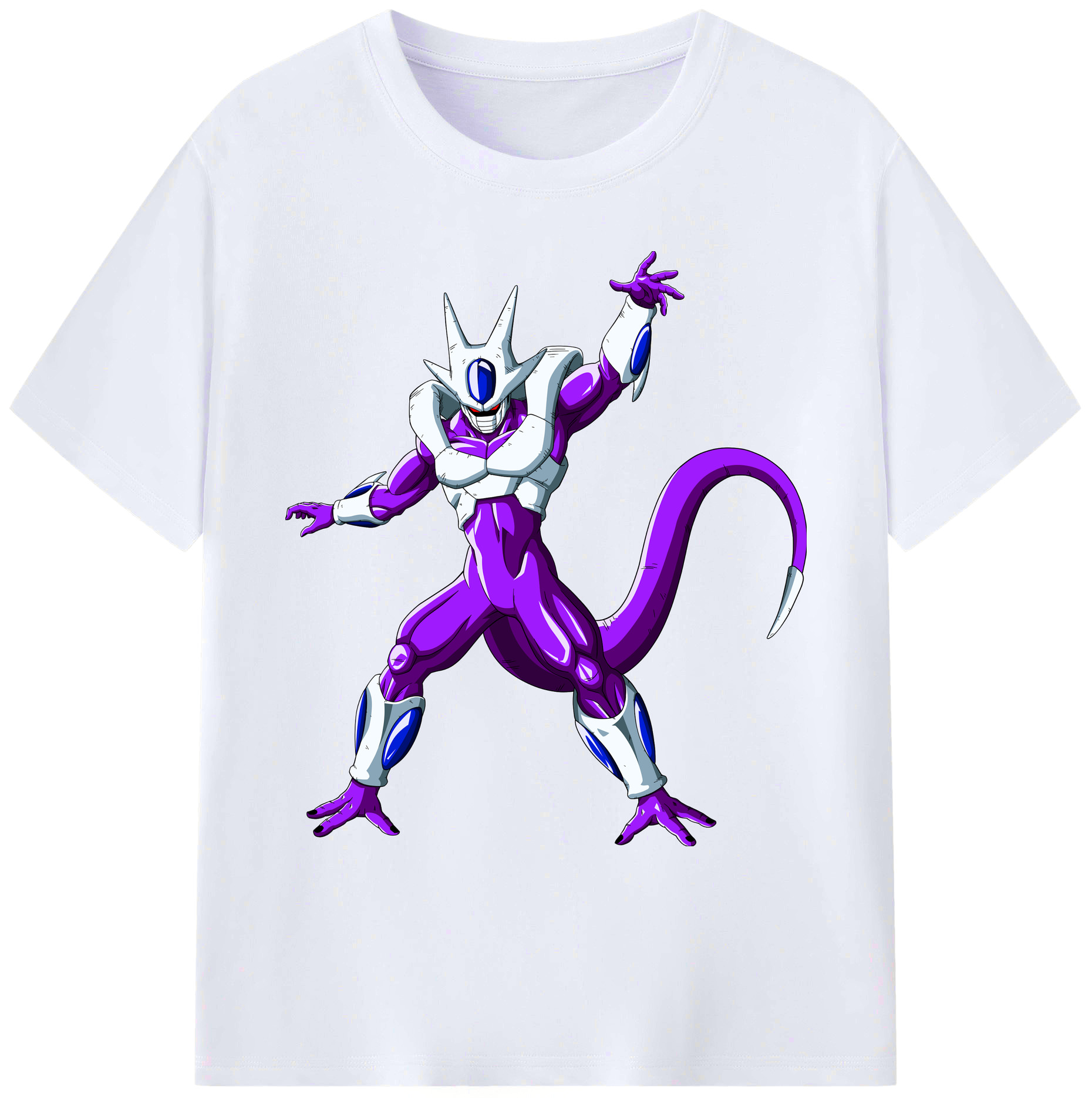 （画像用） ドラゴンボール クウラ DRAGON BALL Cooler Coora 綿100％ メンズ半袖Tシャツ｜肌触りやわらか＆通気性