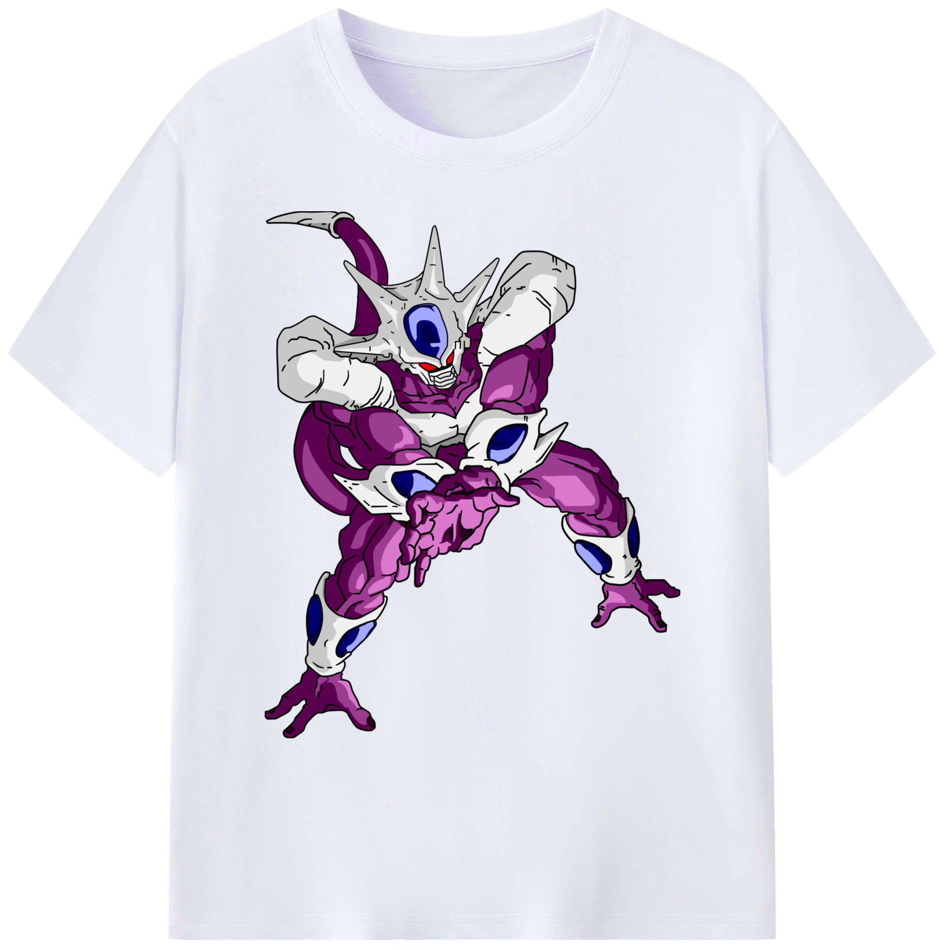 （画像用） ドラゴンボール クウラ DRAGON BALL Cooler Coora 綿100％ メンズ半袖Tシャツ｜肌触りやわらか＆通気性