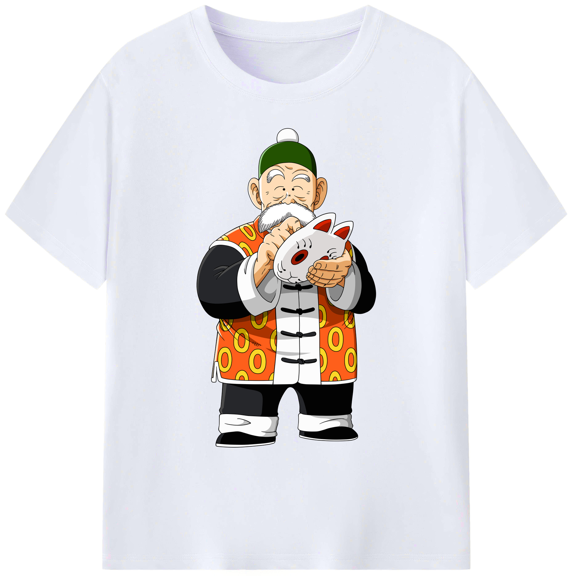 （画像用） ドラゴンボール 亀仙人（かめせんにん） DRAGON BALL Master Roshi Kame Sennin 綿100％ メンズ半袖Tシャツ｜肌触りやわらか＆通気性