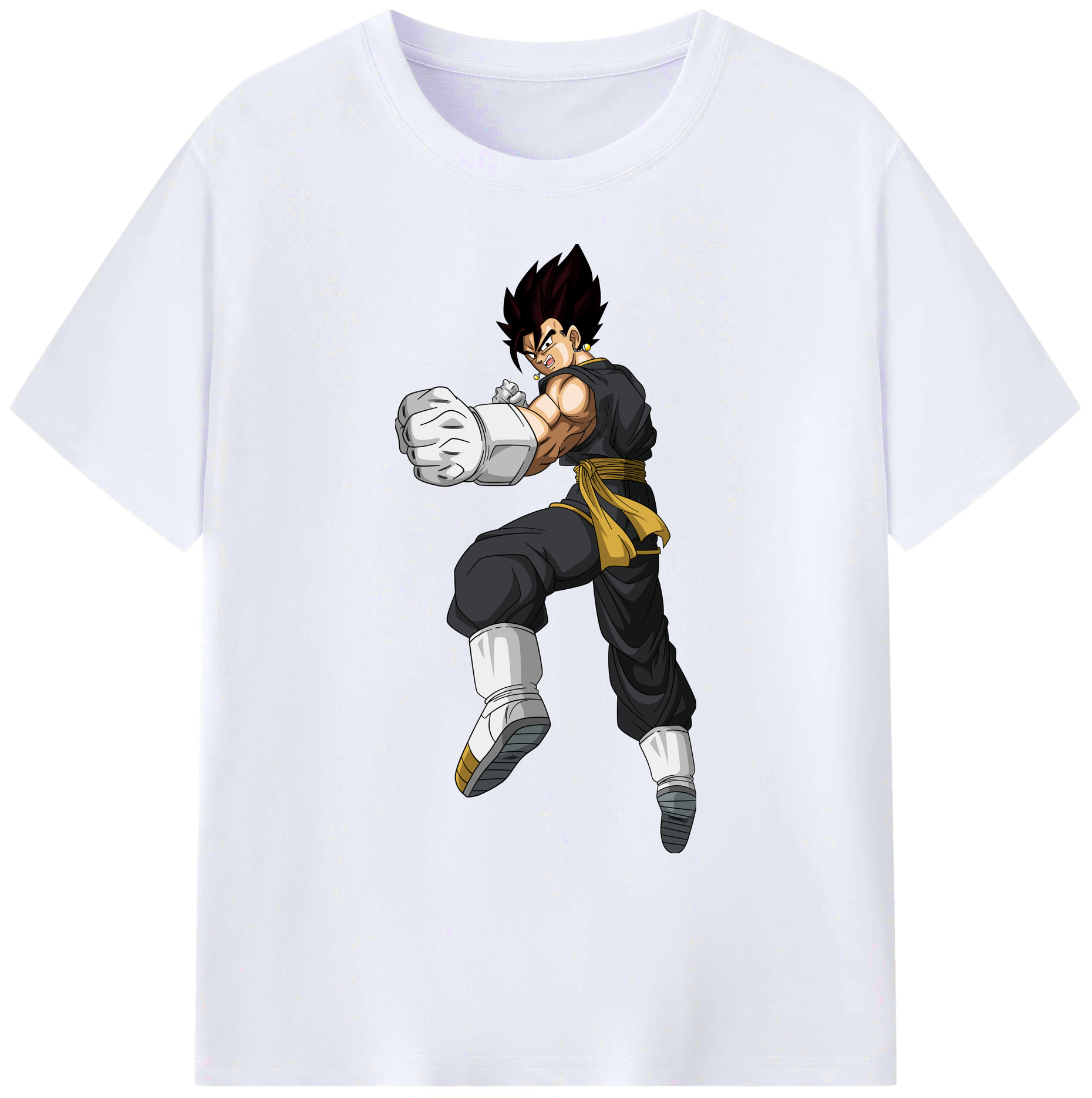 （画像用） ドラゴンボール ベジット DRAGON BALL Vegetto 綿100％ メンズ半袖Tシャツ｜肌触りやわらか＆通気性