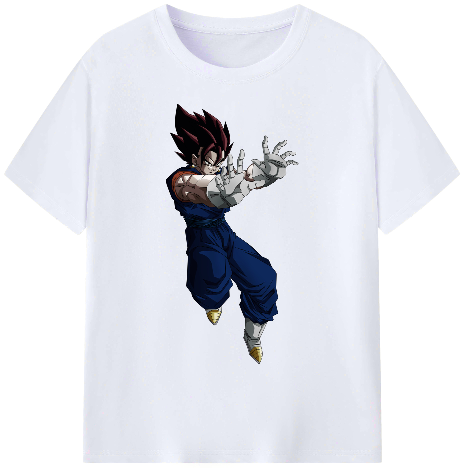 （画像用） ドラゴンボール ベジット DRAGON BALL Vegetto 綿100％ メンズ半袖Tシャツ｜肌触りやわらか＆通気性