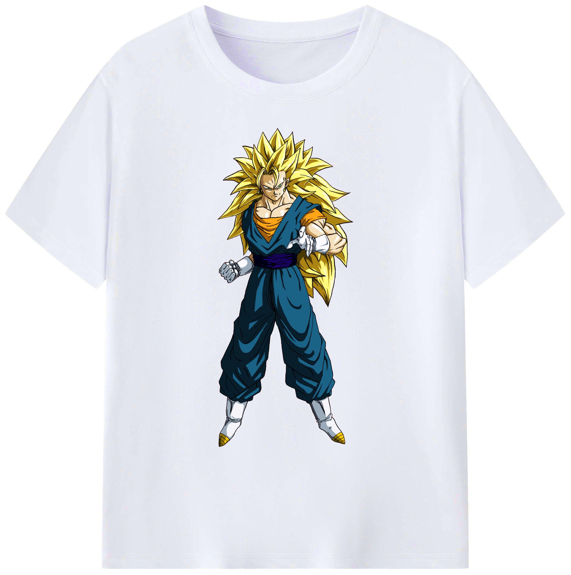 （画像用） ドラゴンボール ベジット DRAGON BALL Vegetto 綿100％ メンズ半袖Tシャツ｜肌触りやわらか＆通気性