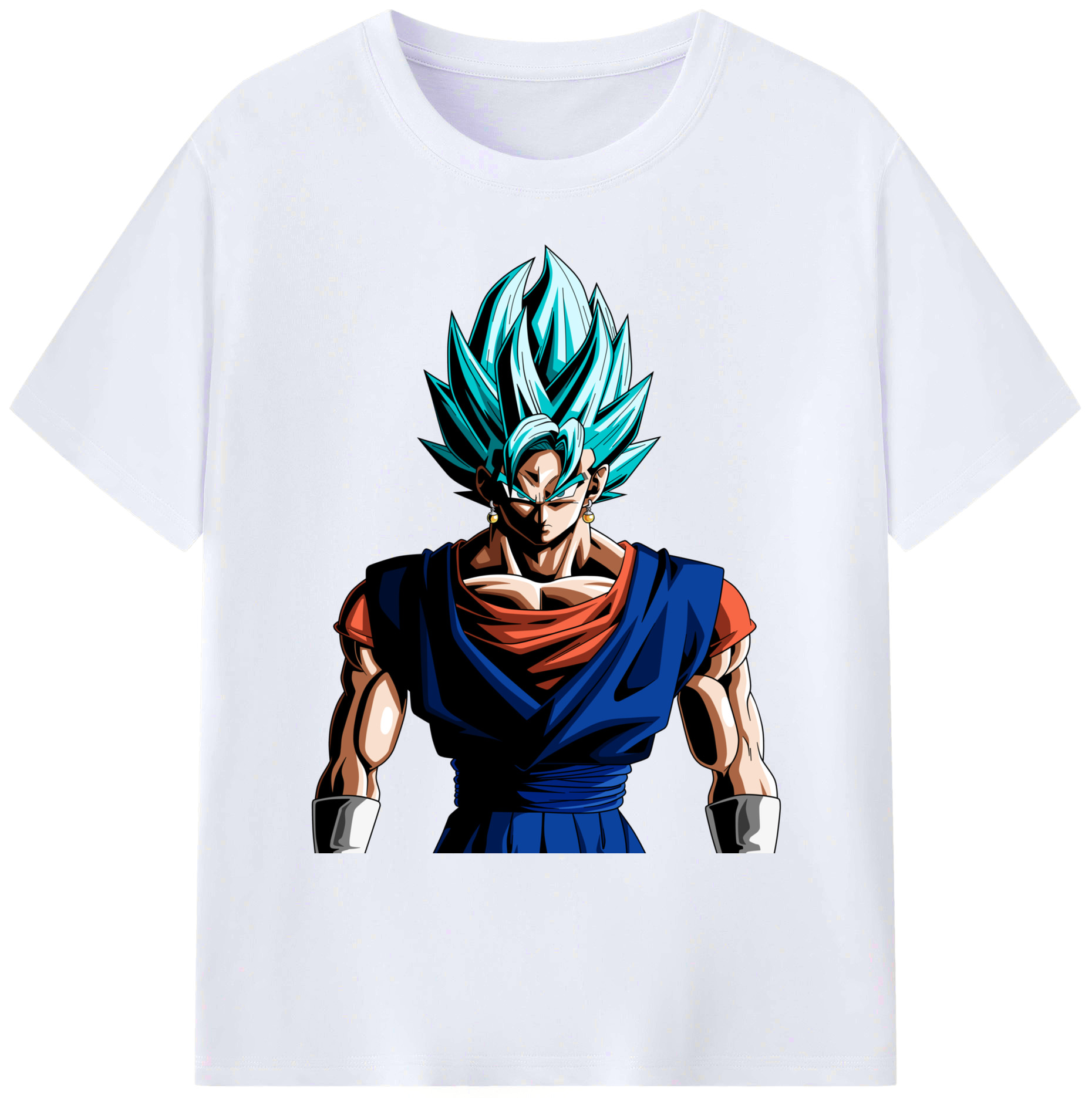 （画像用） ドラゴンボール ベジット DRAGON BALL Vegetto 綿100％ メンズ半袖Tシャツ｜肌触りやわらか＆通気性