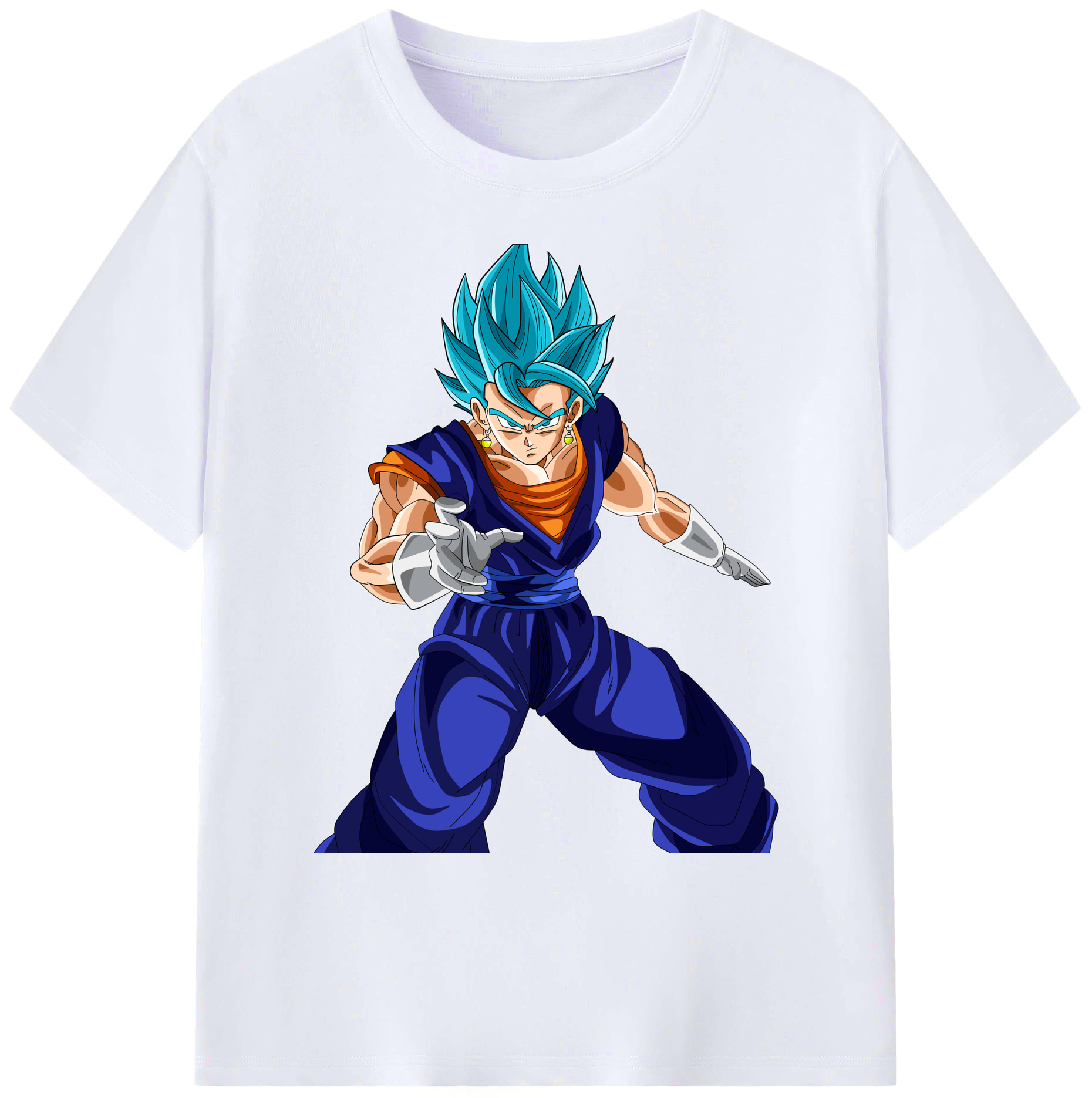 （画像用） ドラゴンボール ベジット DRAGON BALL Vegetto 綿100％ メンズ半袖Tシャツ｜肌触りやわらか＆通気性