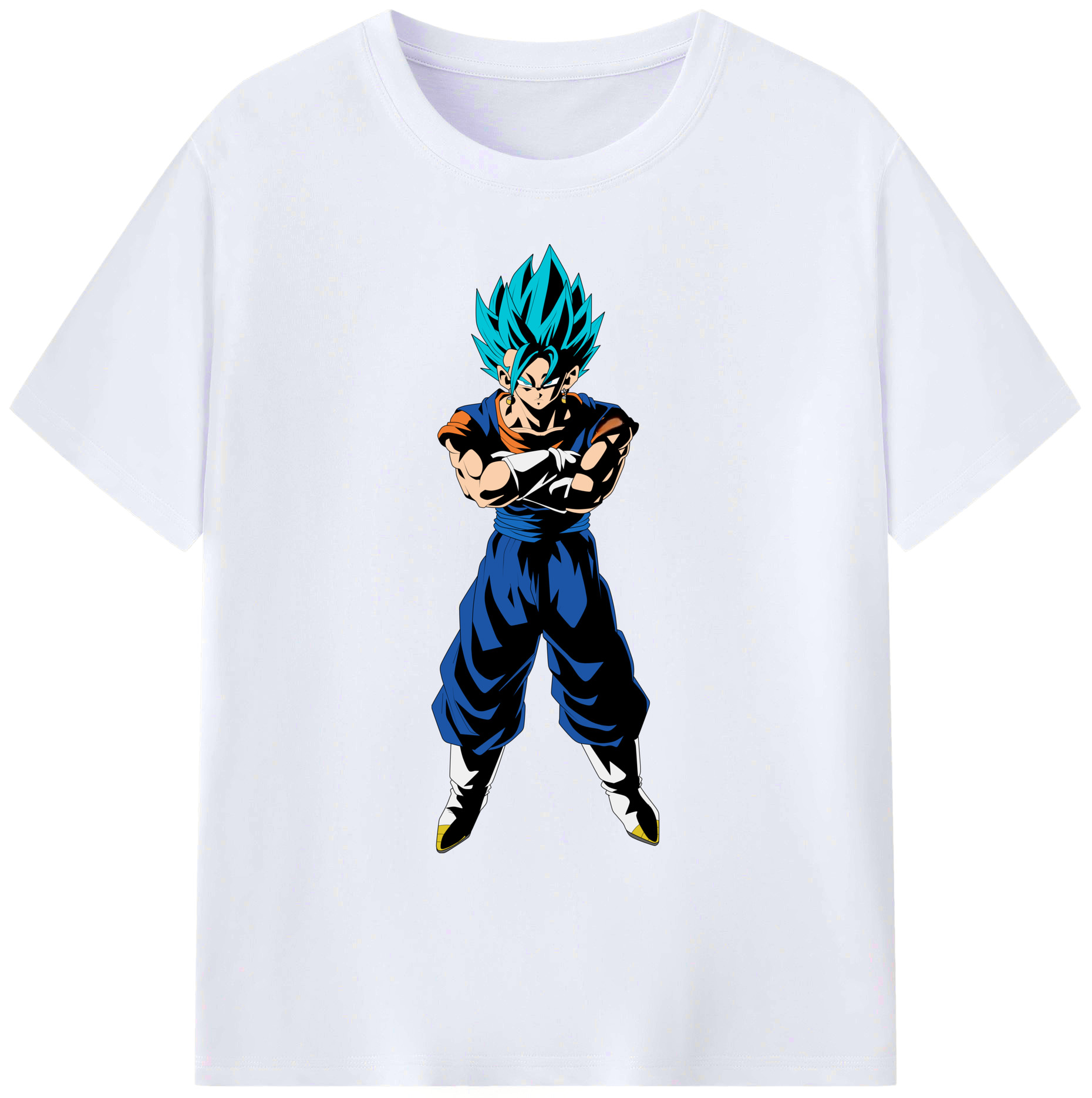 （画像用） ドラゴンボール ベジット DRAGON BALL Vegetto 綿100％ メンズ半袖Tシャツ｜肌触りやわらか＆通気性