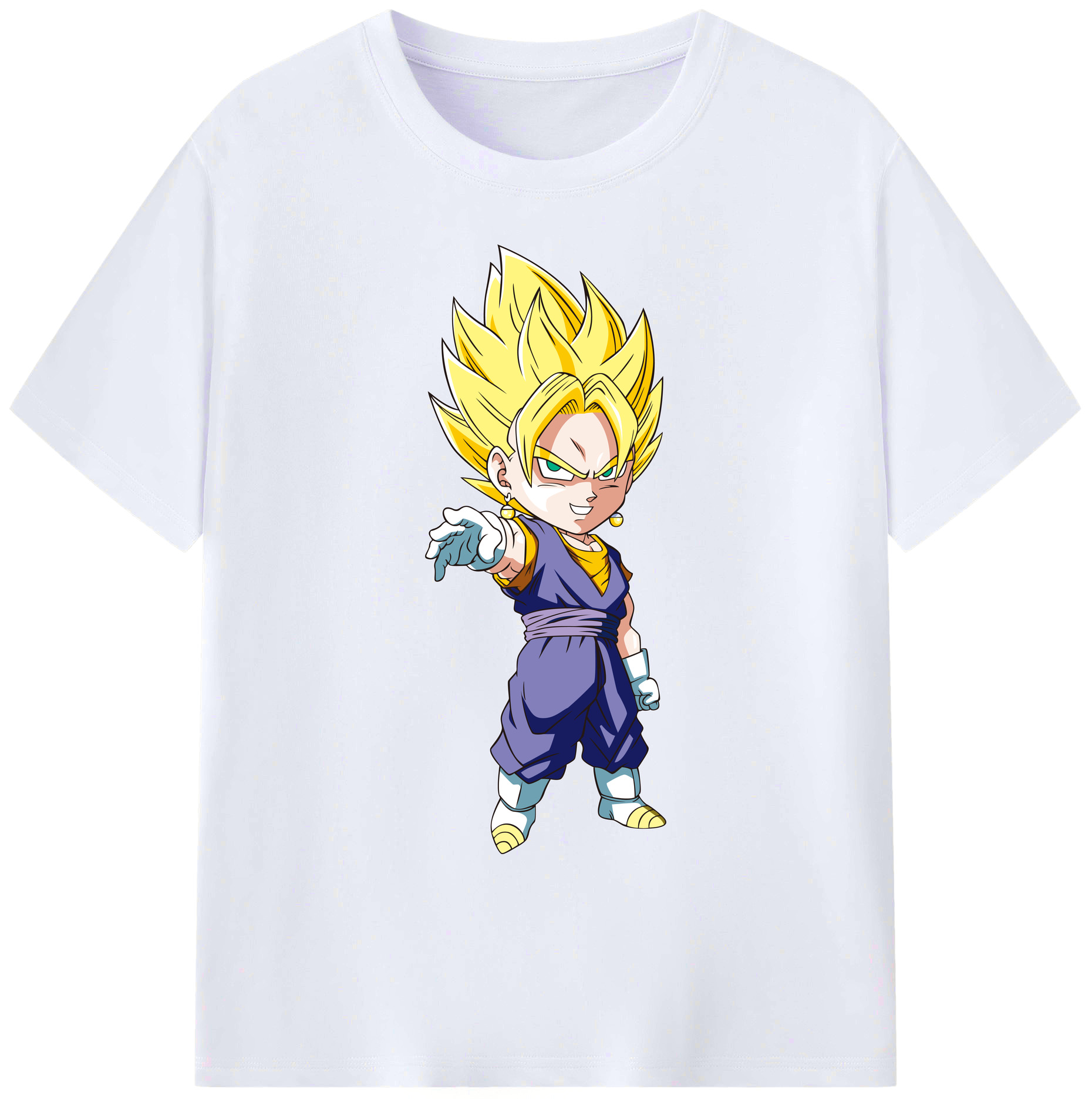 （画像用） ドラゴンボール ベジット DRAGON BALL Vegetto 綿100％ メンズ半袖Tシャツ｜肌触りやわらか＆通気性