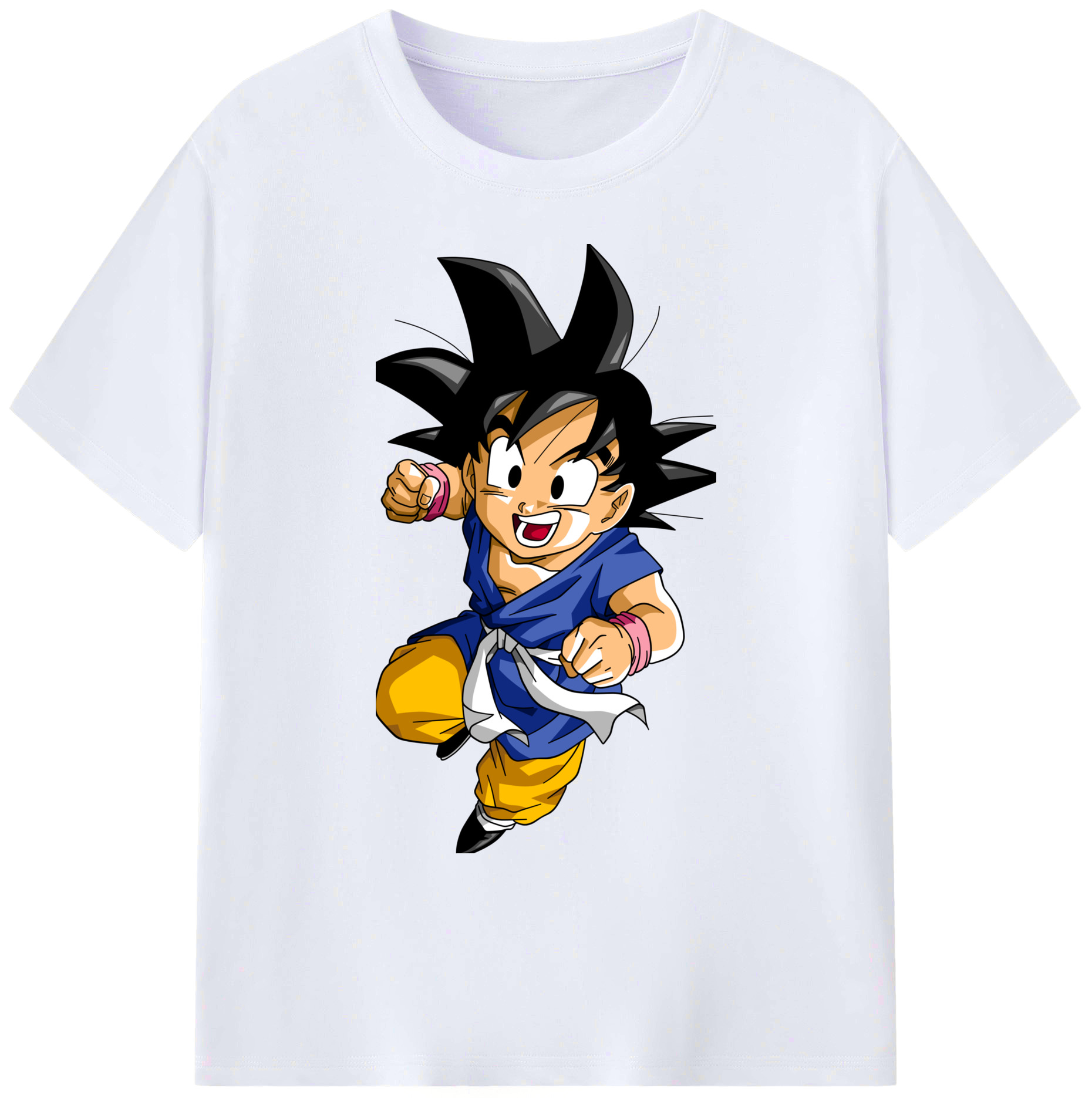 （画像用） ドラゴンボール 孫悟天 そん ごてん DRAGON BALL Son Goten 綿100％ メンズ半袖Tシャツ｜肌触りやわらか＆通気性