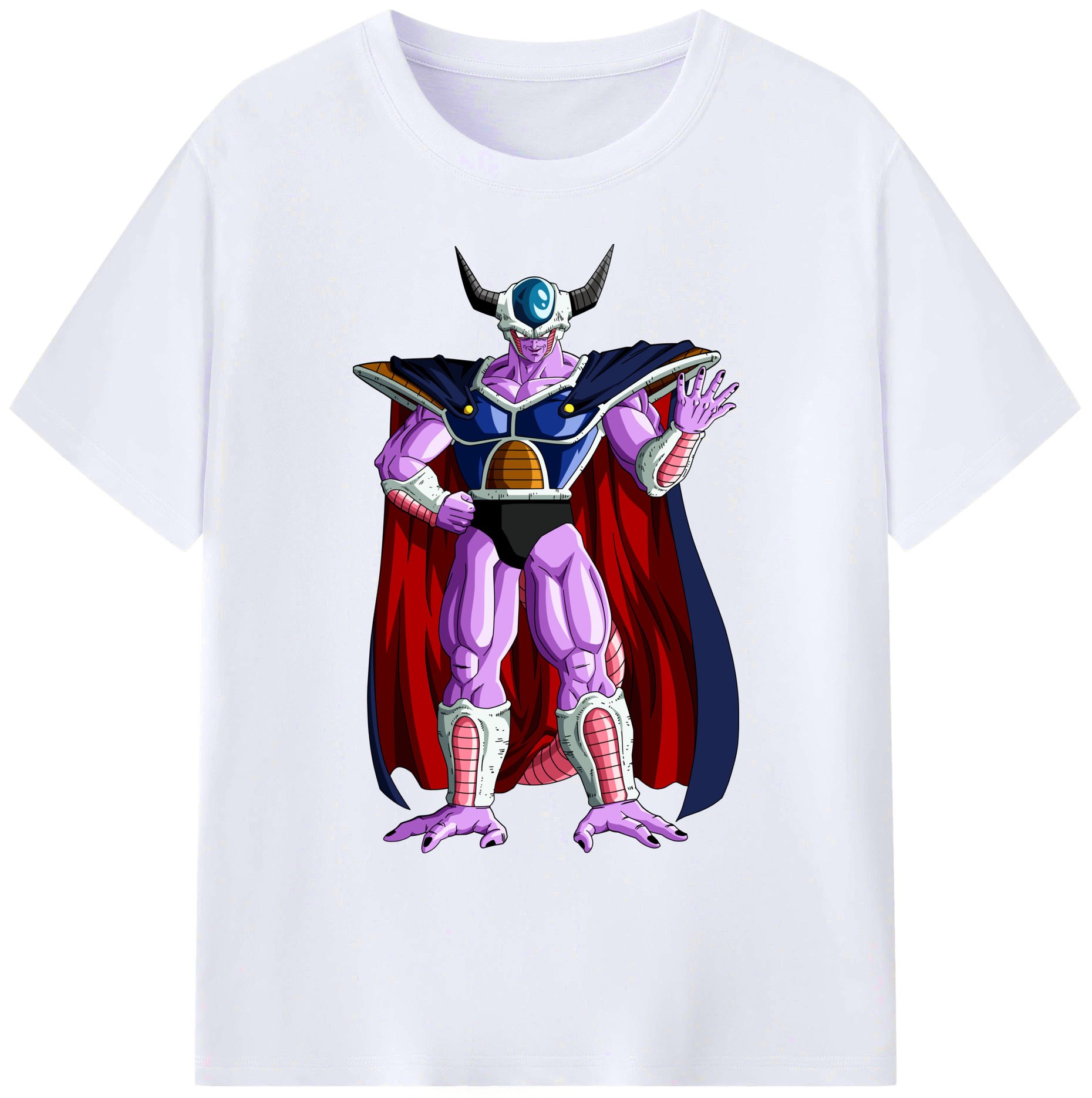 （画像用） ドラゴンボール コルド大王 DRAGON BALL King Cold 綿100％ メンズ半袖Tシャツ｜肌触りやわらか＆通気性