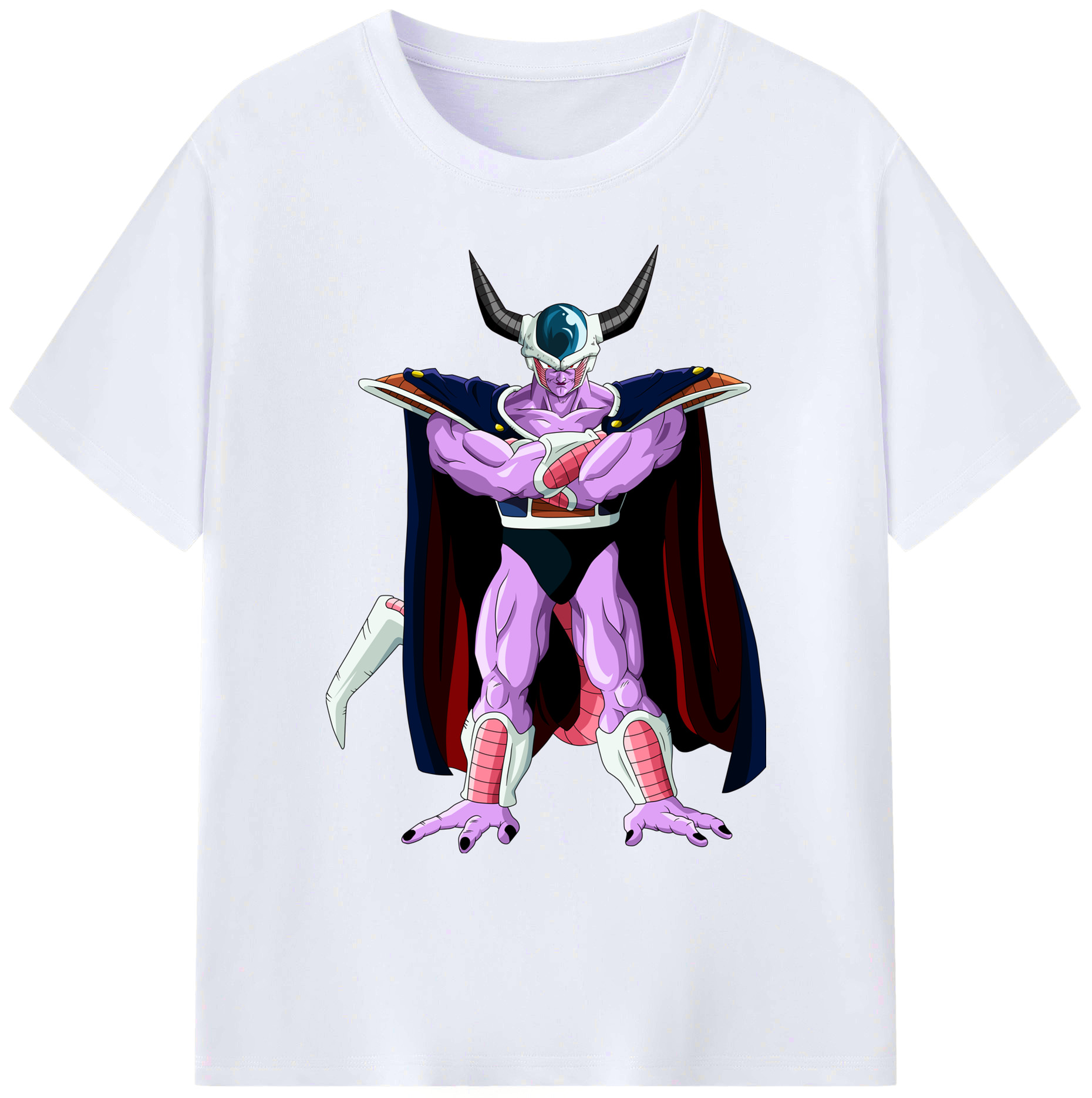 （画像用） ドラゴンボール コルド大王 DRAGON BALL King Cold 綿100％ メンズ半袖Tシャツ｜肌触りやわらか＆通気性