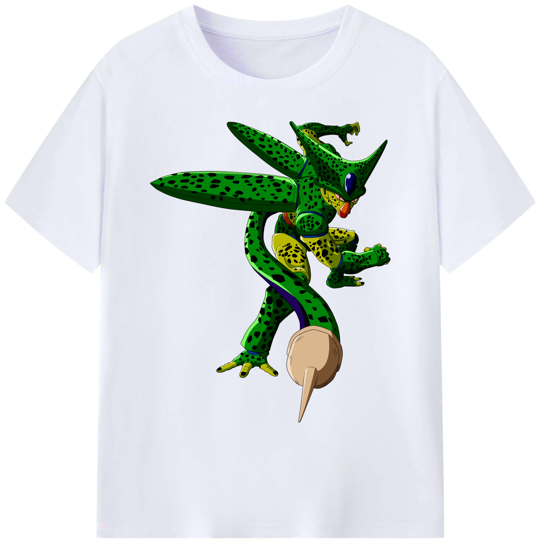 （画像用） ドラゴンボール セル DRAGON BALL Cell 綿100％ メンズ半袖Tシャツ｜肌触りやわらか＆通気性