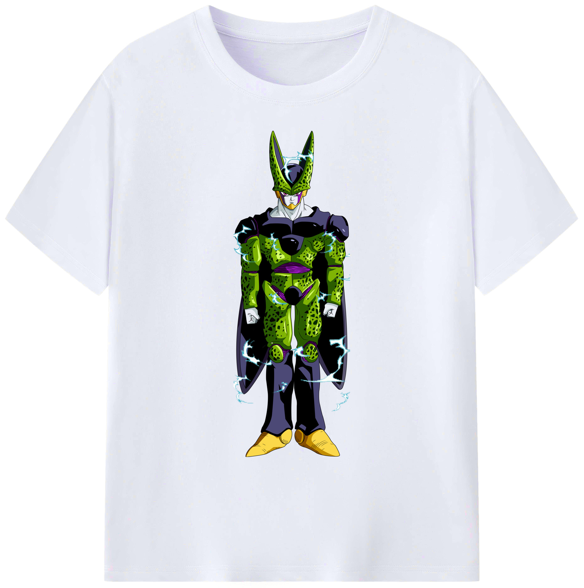 （画像用） ドラゴンボール セル DRAGON BALL Cell 綿100％ メンズ半袖Tシャツ｜肌触りやわらか＆通気性