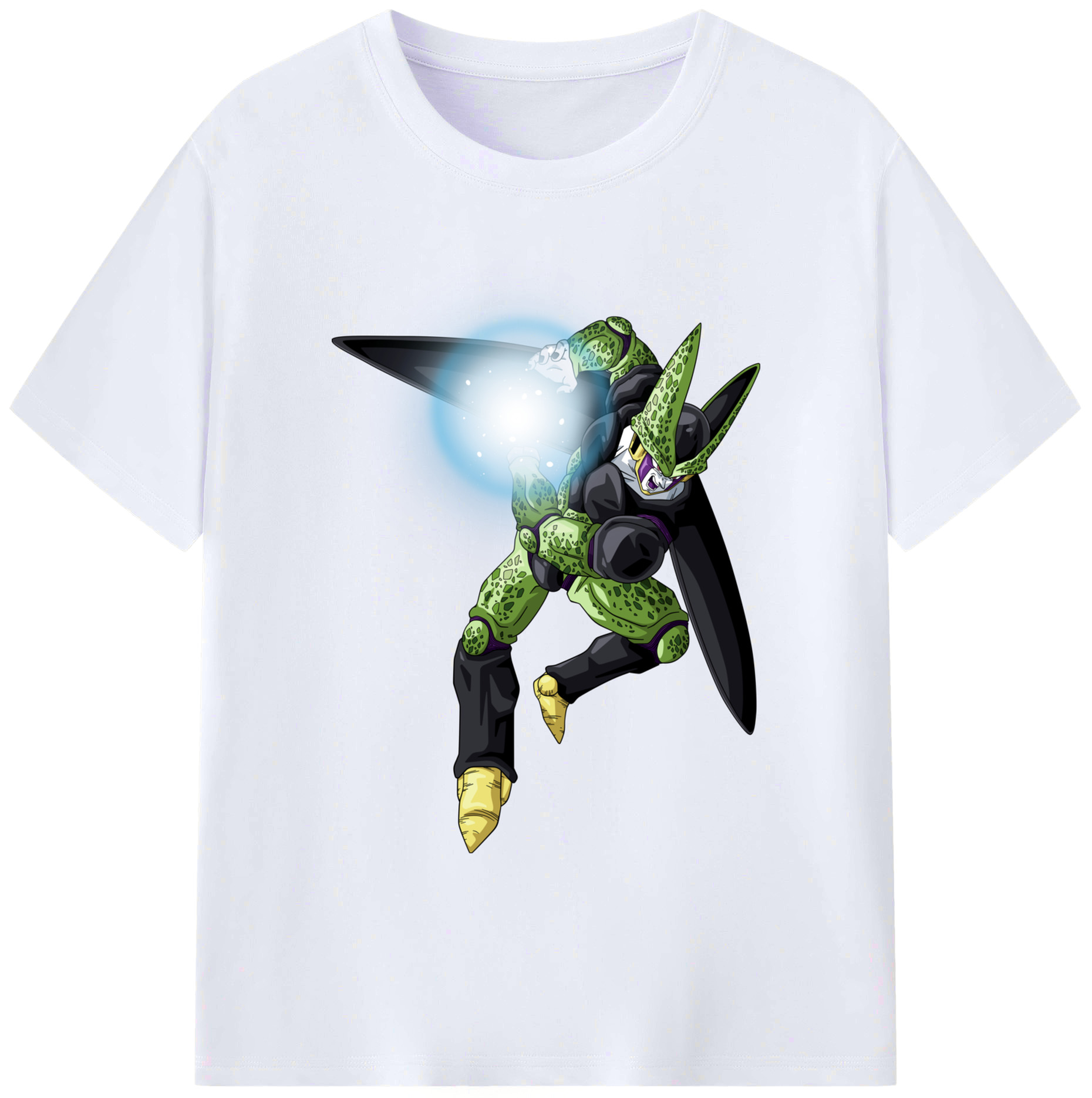 （画像用） ドラゴンボール セル DRAGON BALL Cell 綿100％ メンズ半袖Tシャツ｜肌触りやわらか＆通気性