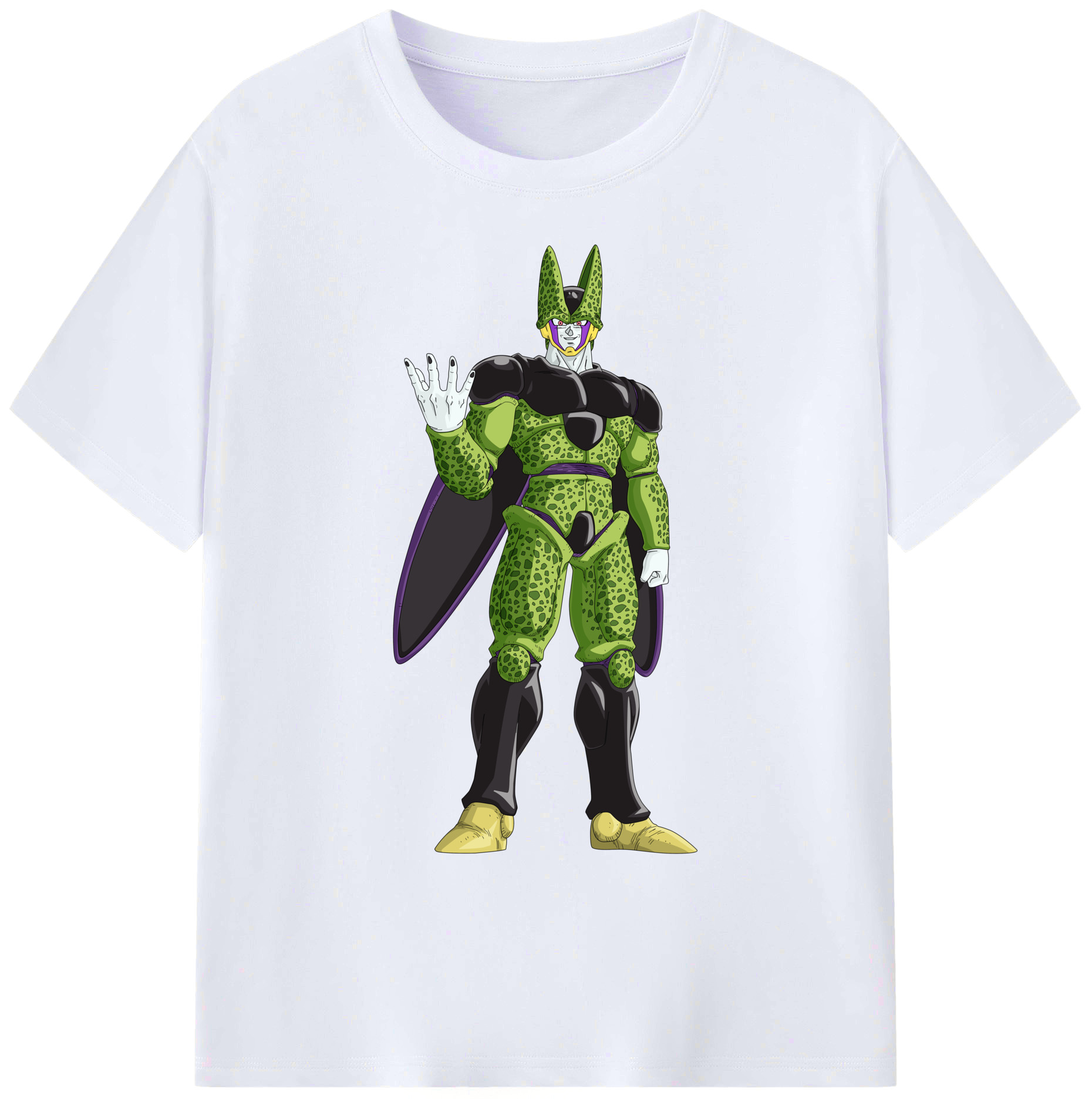 （画像用） ドラゴンボール セル DRAGON BALL Cell 綿100％ メンズ半袖Tシャツ｜肌触りやわらか＆通気性