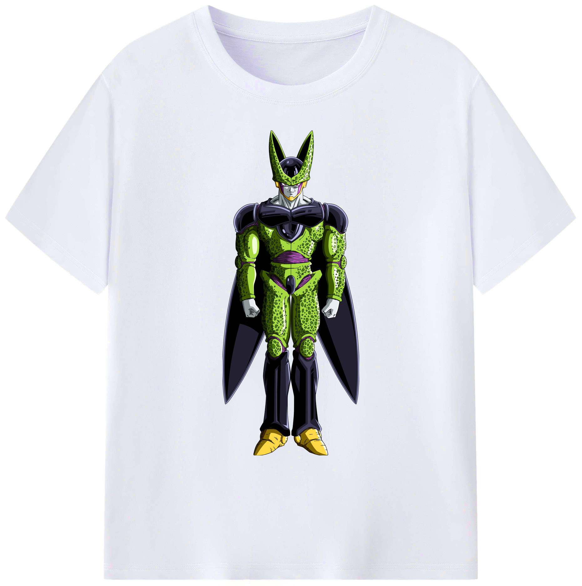 （画像用） ドラゴンボール セル DRAGON BALL Cell 綿100％ メンズ半袖Tシャツ｜肌触りやわらか＆通気性