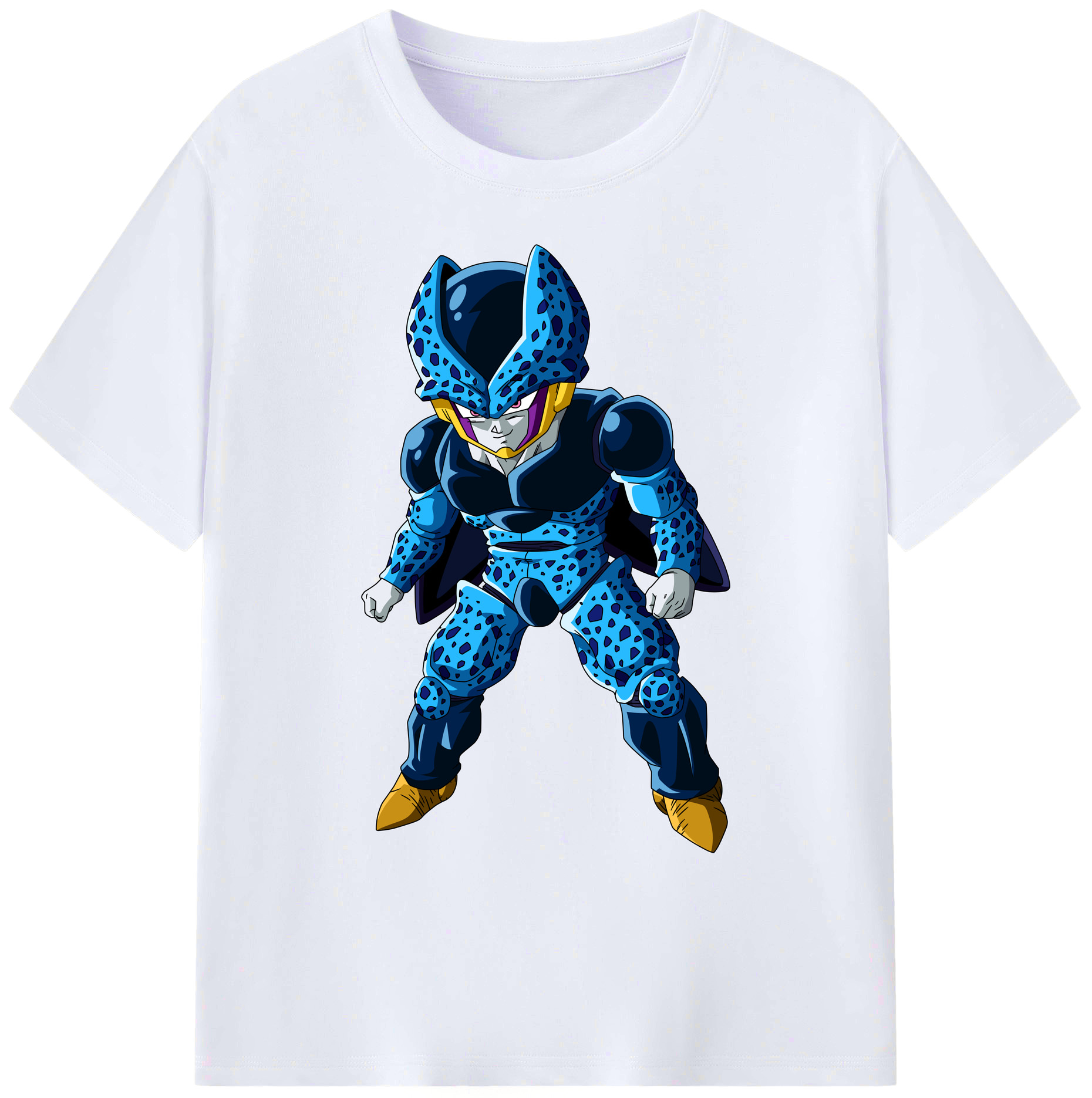（画像用） ドラゴンボール セル DRAGON BALL Cell 綿100％ メンズ半袖Tシャツ｜肌触りやわらか＆通気性