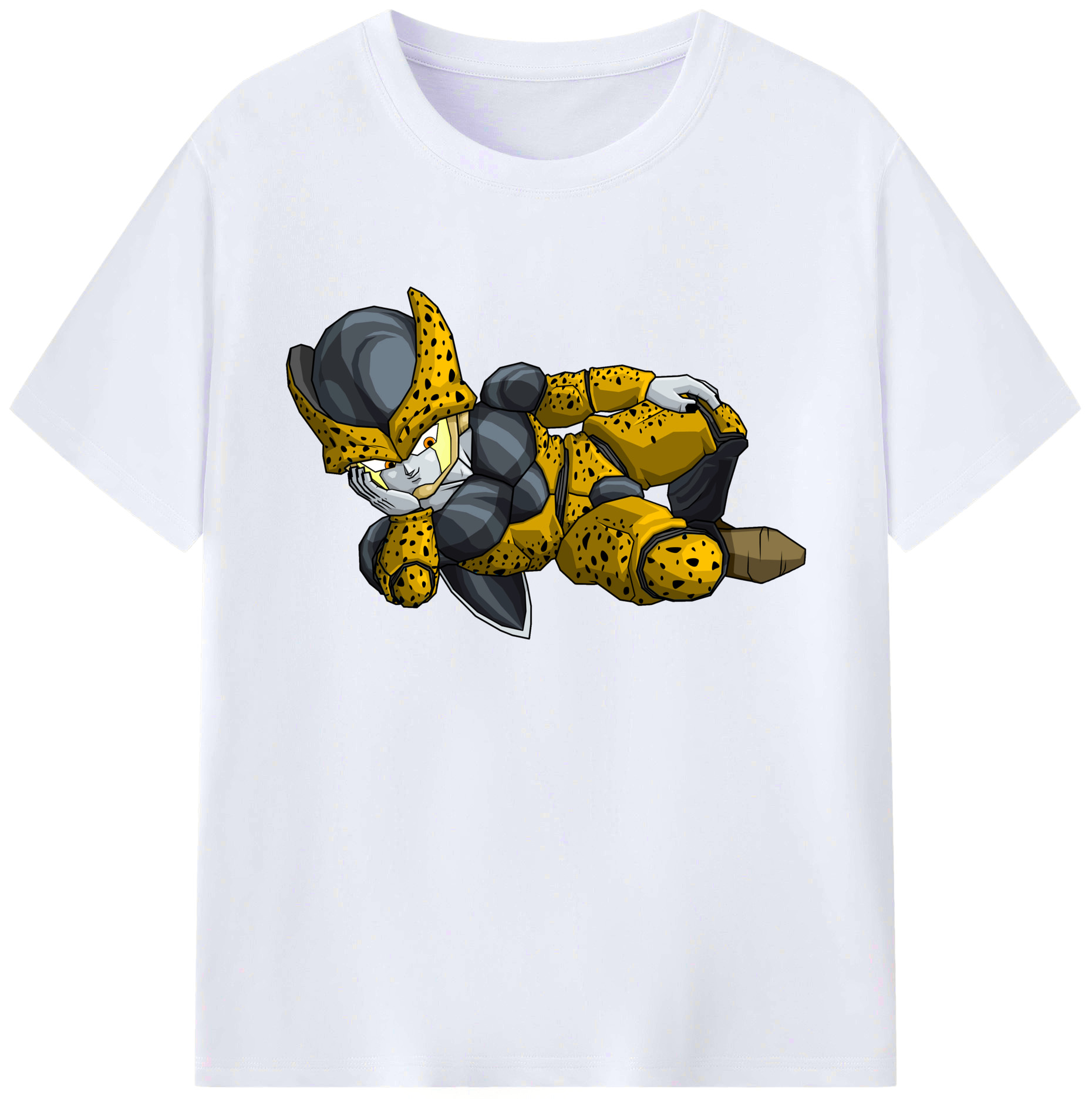（画像用） ドラゴンボール セル DRAGON BALL Cell 綿100％ メンズ半袖Tシャツ｜肌触りやわらか＆通気性