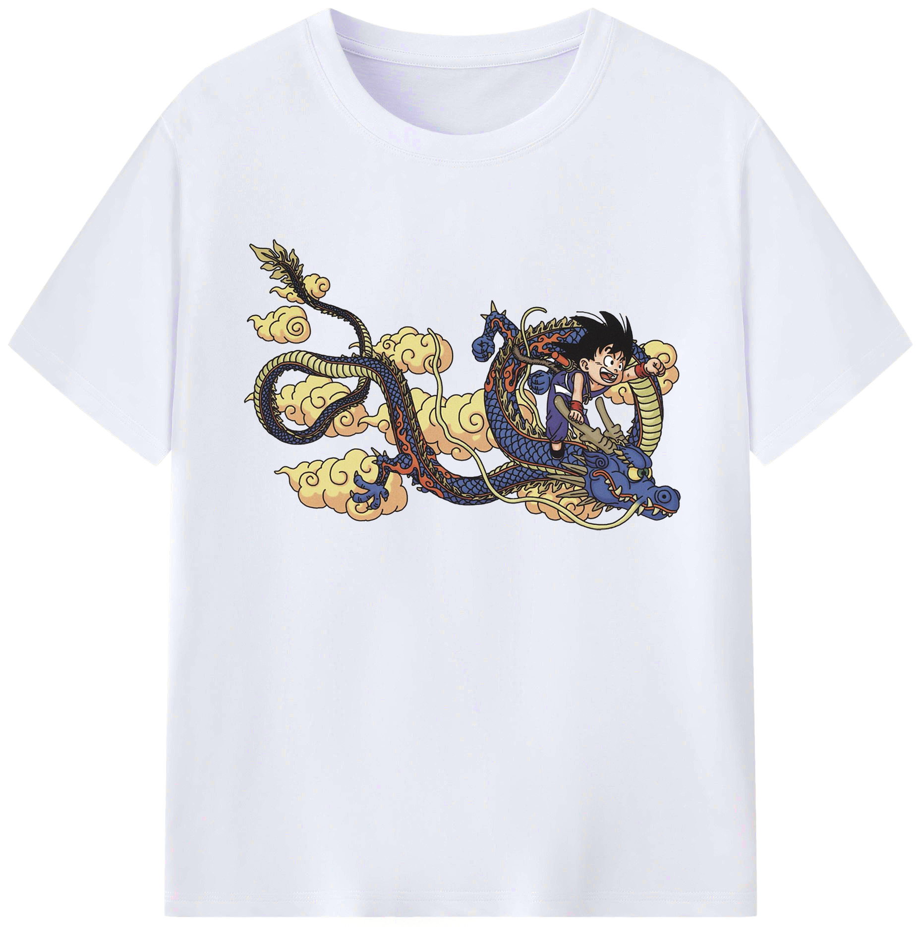（画像用） ドラゴンボール 神龍 シェンロン DRAGON BALL Shenron 綿100％ メンズ半袖Tシャツ｜肌触りやわらか＆通気性