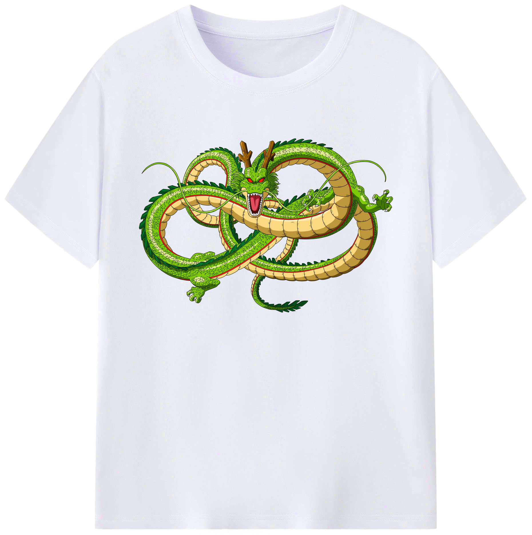 （画像用） ドラゴンボール 神龍 シェンロン DRAGON BALL Shenron 綿100％ メンズ半袖Tシャツ｜肌触りやわらか＆通気性