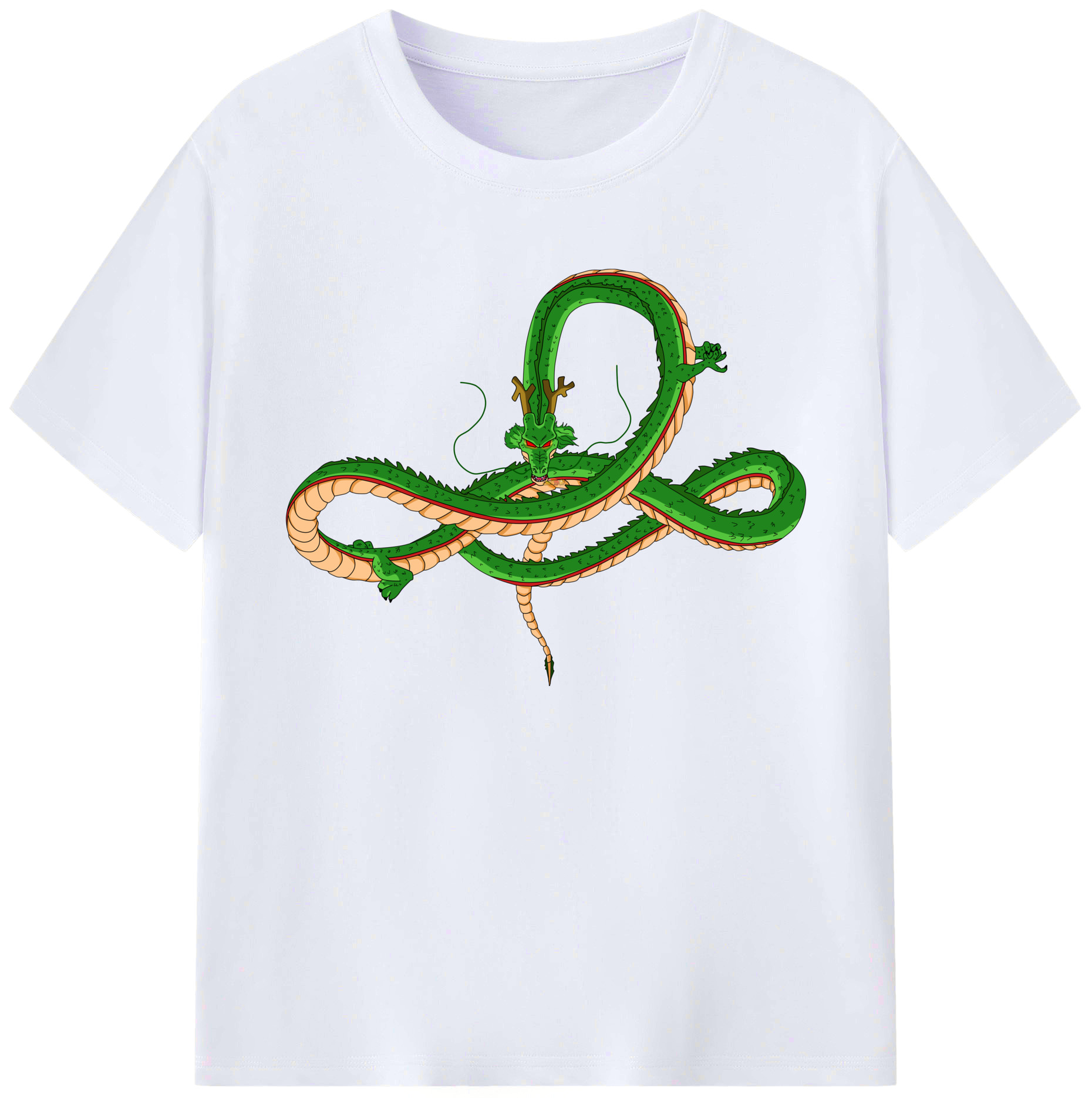 （画像用） ドラゴンボール 神龍 シェンロン DRAGON BALL Shenron 綿100％ メンズ半袖Tシャツ｜肌触りやわらか＆通気性