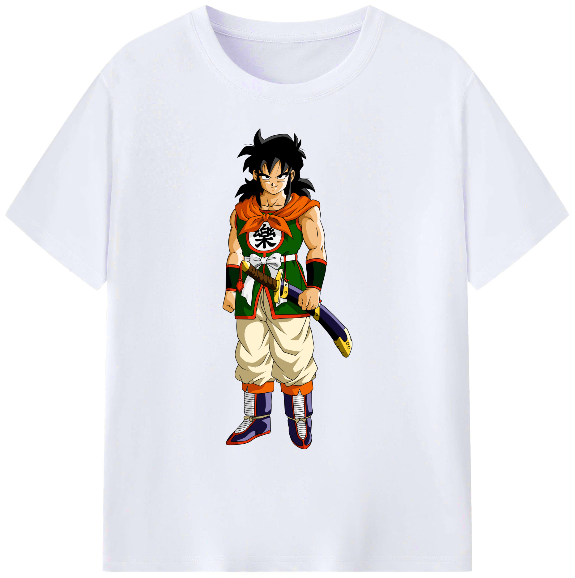 （画像用） ドラゴンボール ヤムチャ DRAGON BALL Yamcha 綿100％ メンズ半袖Tシャツ｜肌触りやわらか＆通気性