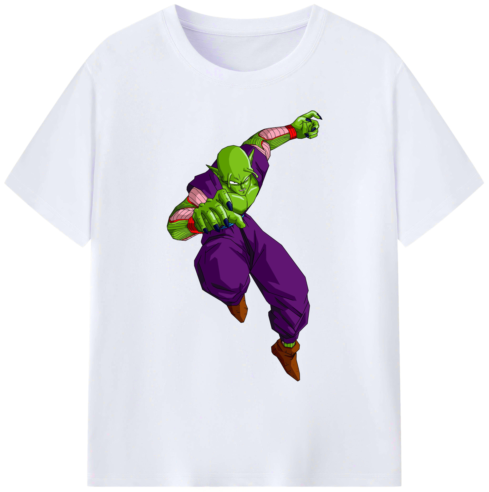 （画像用） ドラゴンボール ピッコロ DRAGON BALL Piccolo 綿100％ メンズ半袖Tシャツ｜肌触りやわらか＆通気性
