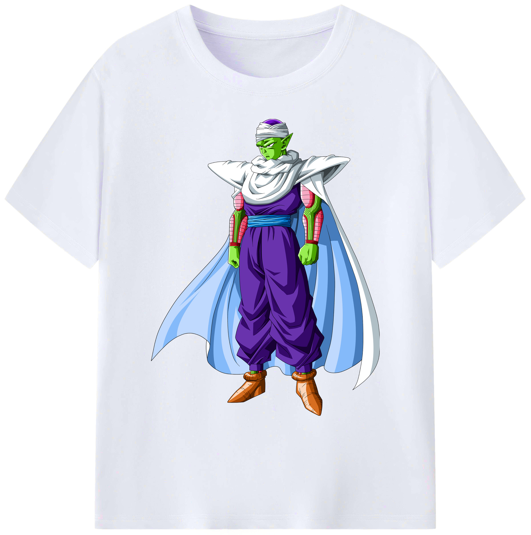 （画像用） ドラゴンボール ピッコロ DRAGON BALL Piccolo 綿100％ メンズ半袖Tシャツ｜肌触りやわらか＆通気性