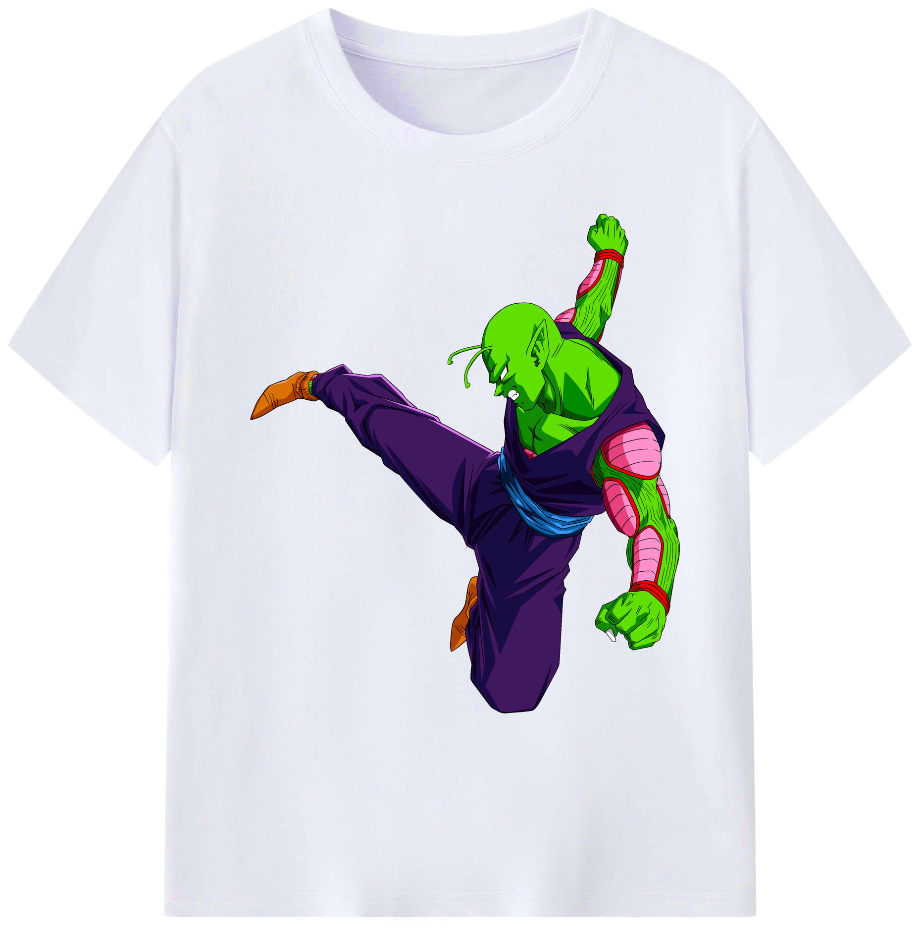 （画像用） ドラゴンボール ピッコロ DRAGON BALL Piccolo 綿100％ メンズ半袖Tシャツ｜肌触りやわらか＆通気性